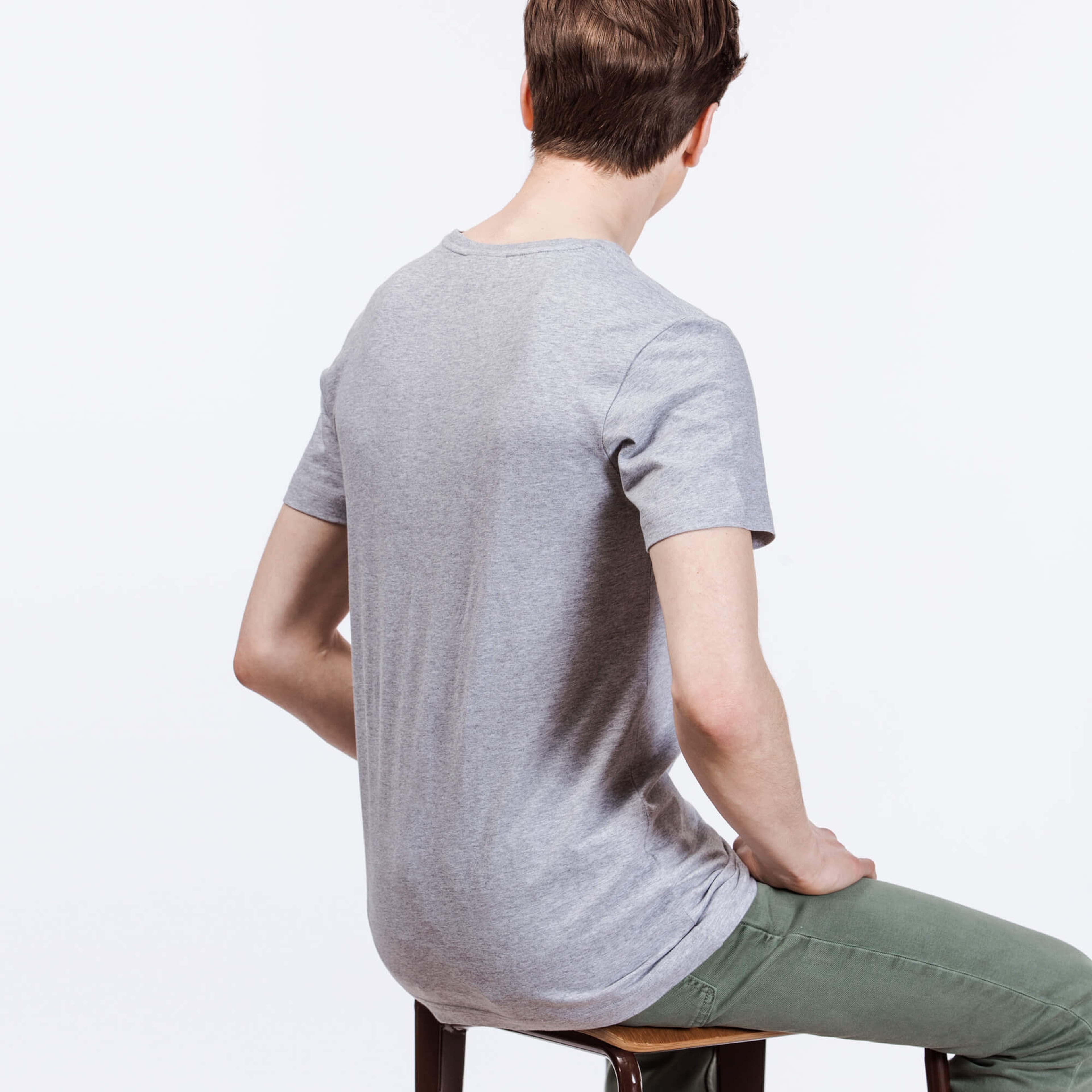 Lacoste  Erkek Gri T-Shirt