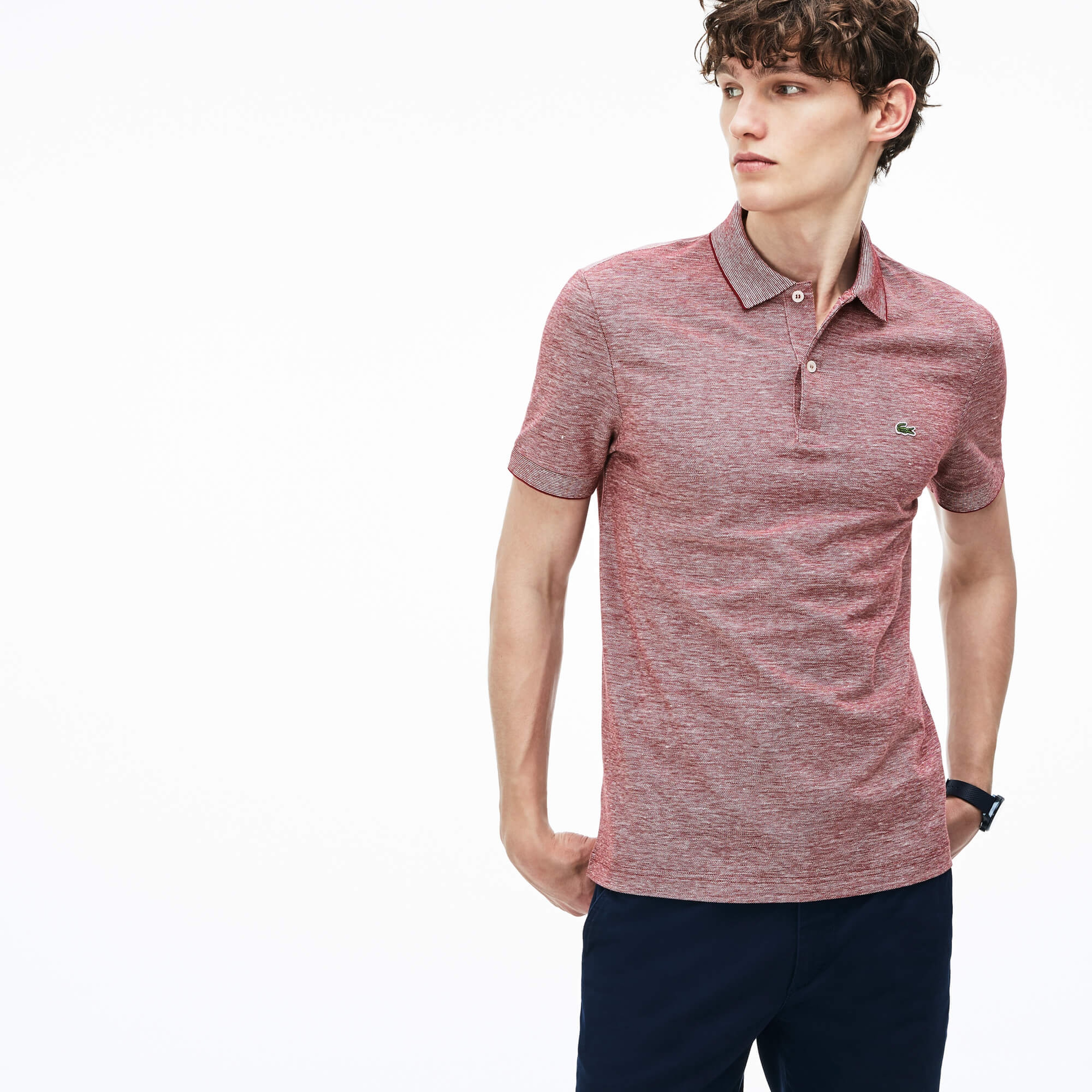 Lacoste Erkek Bordo Regular Fit Polo