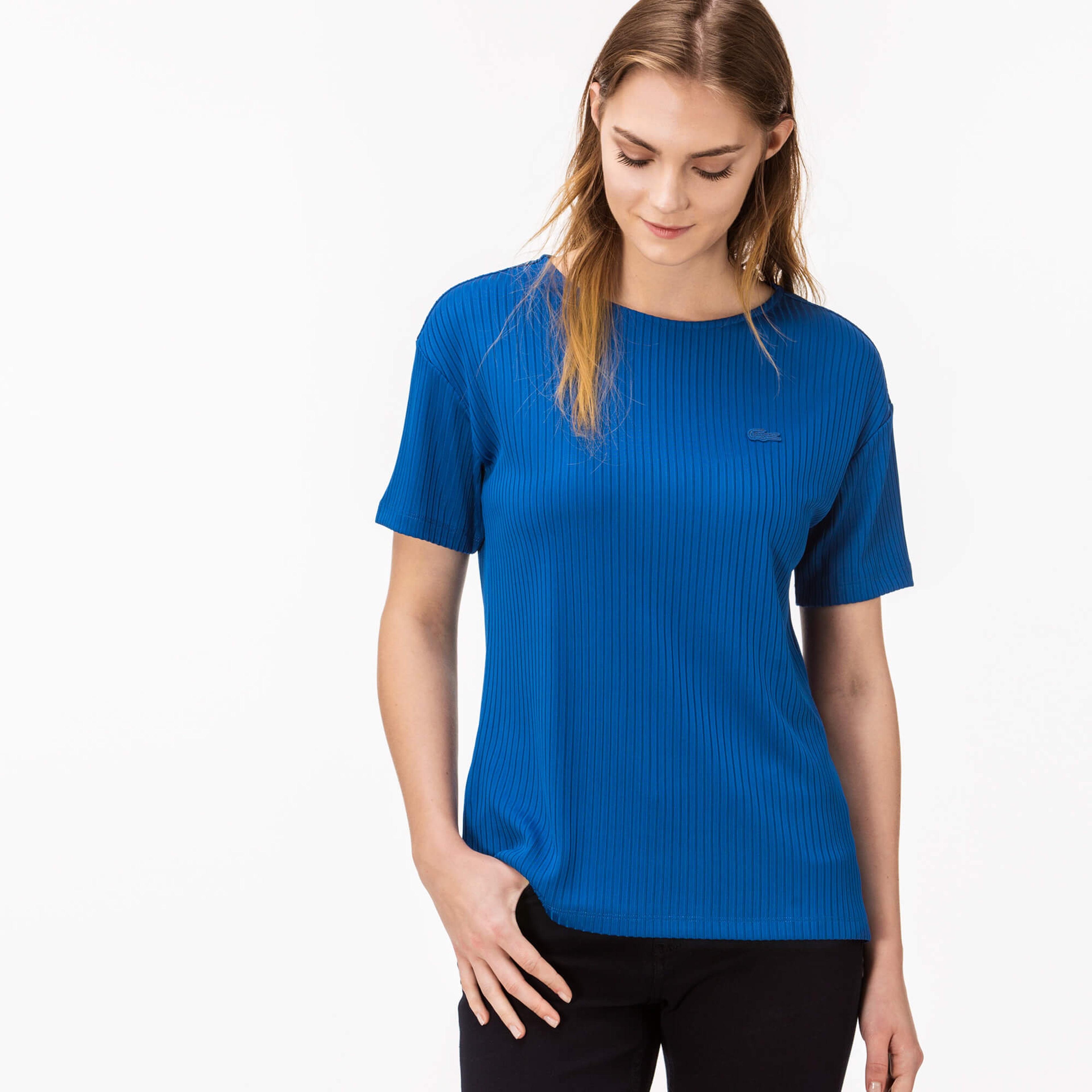 Lacoste Kadın Mavi T-Shirt