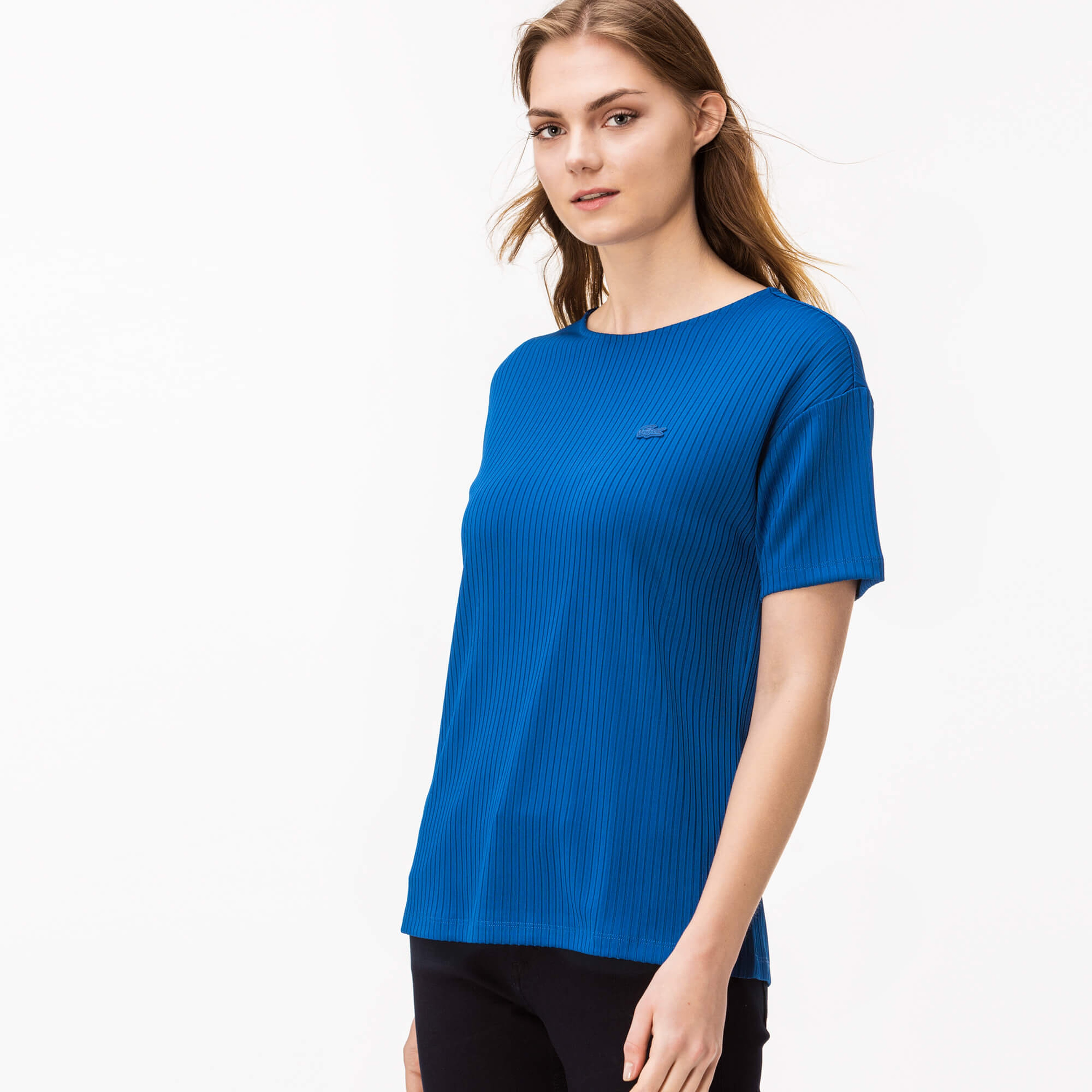 Lacoste Kadın Mavi T-Shirt