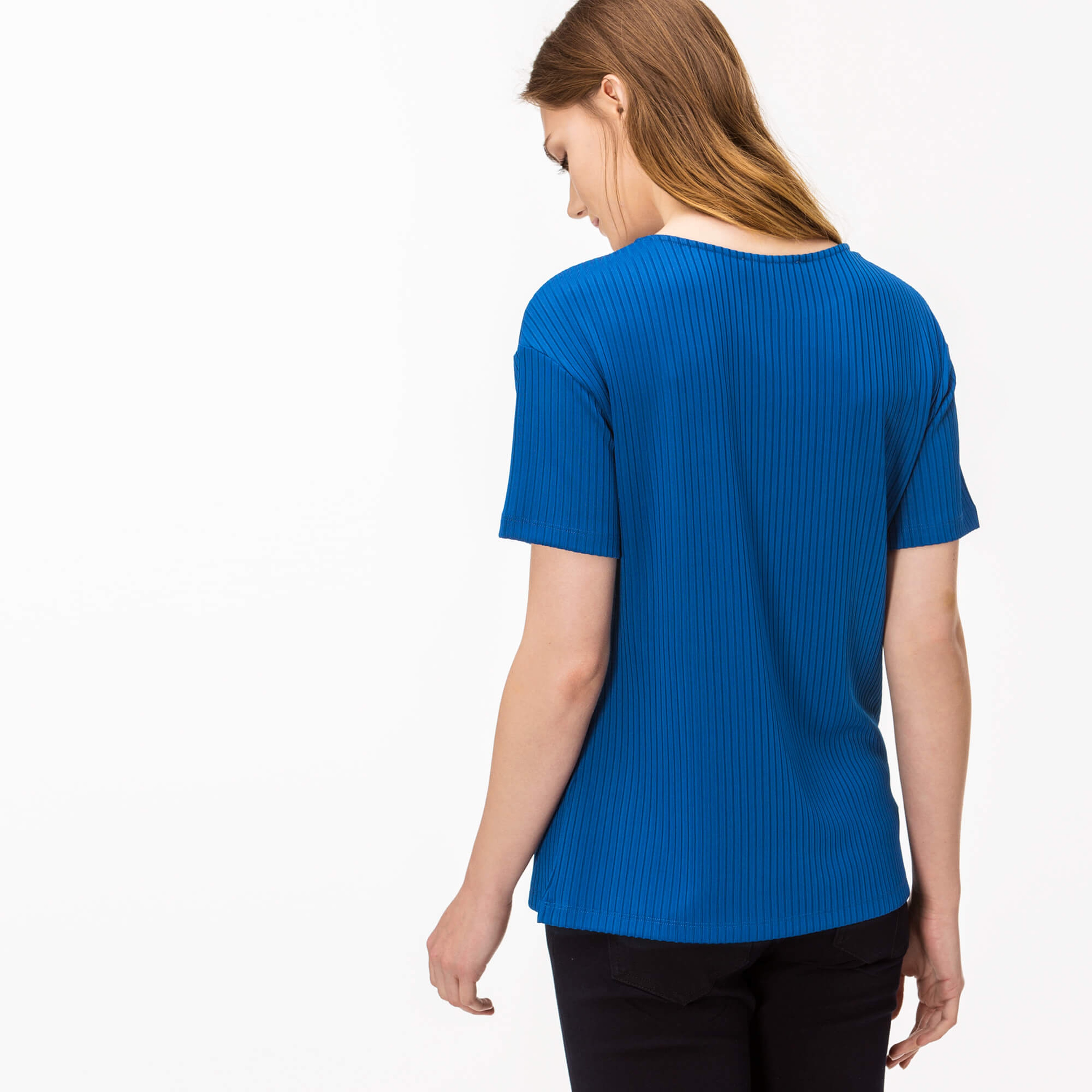 Lacoste Kadın Mavi T-Shirt