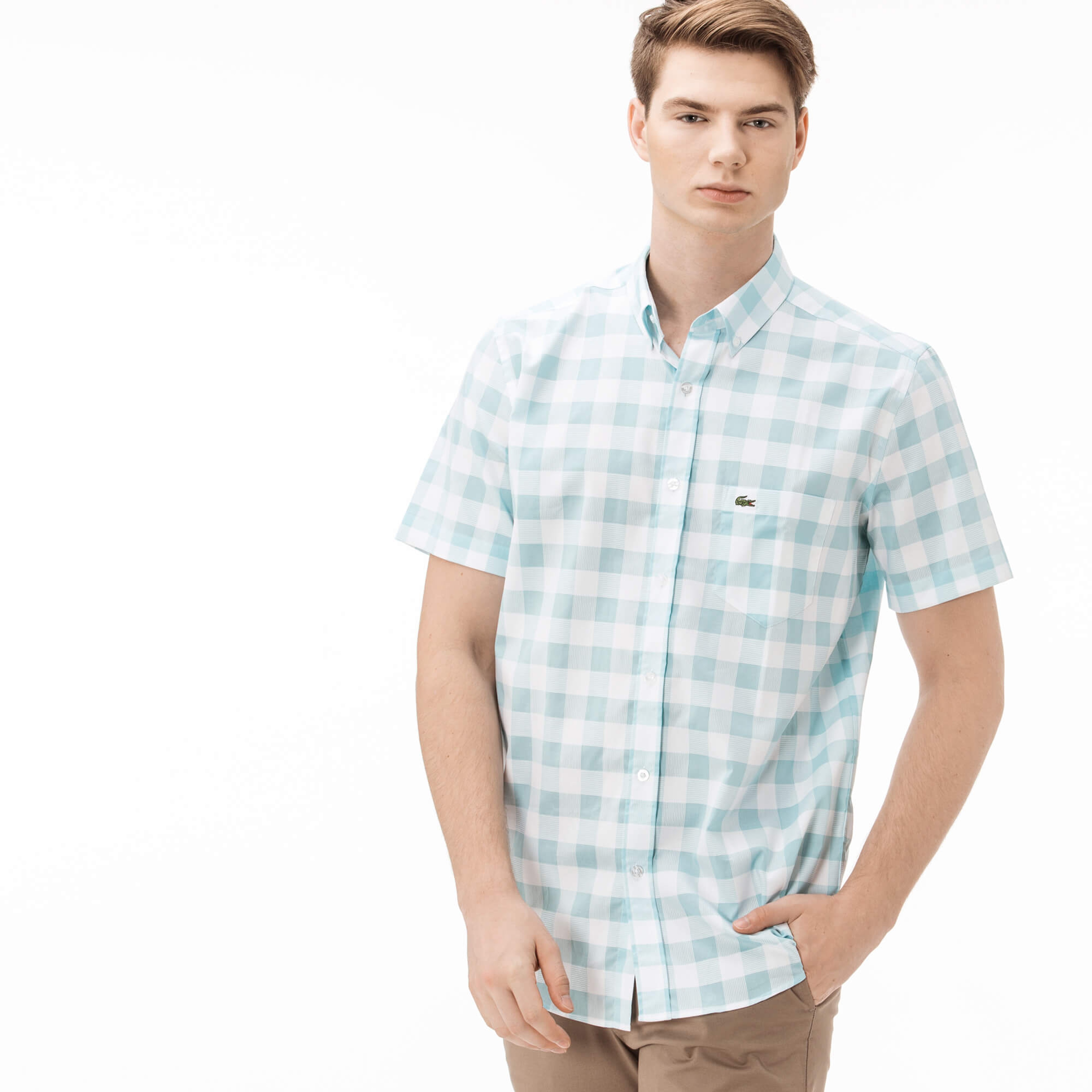 Lacoste Erkek Mavi Regular Fit Gömlek