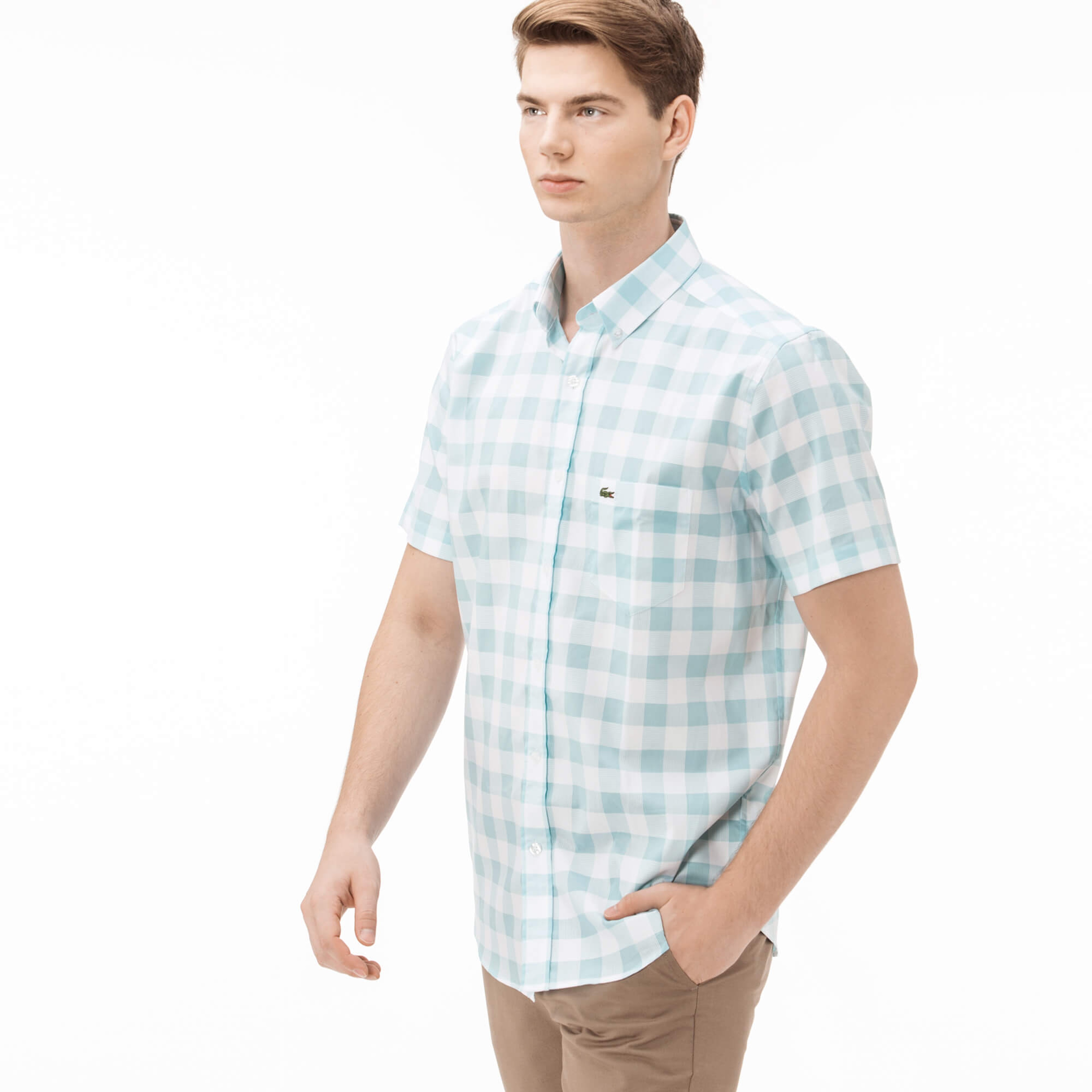 Lacoste Erkek Mavi Regular Fit Gömlek