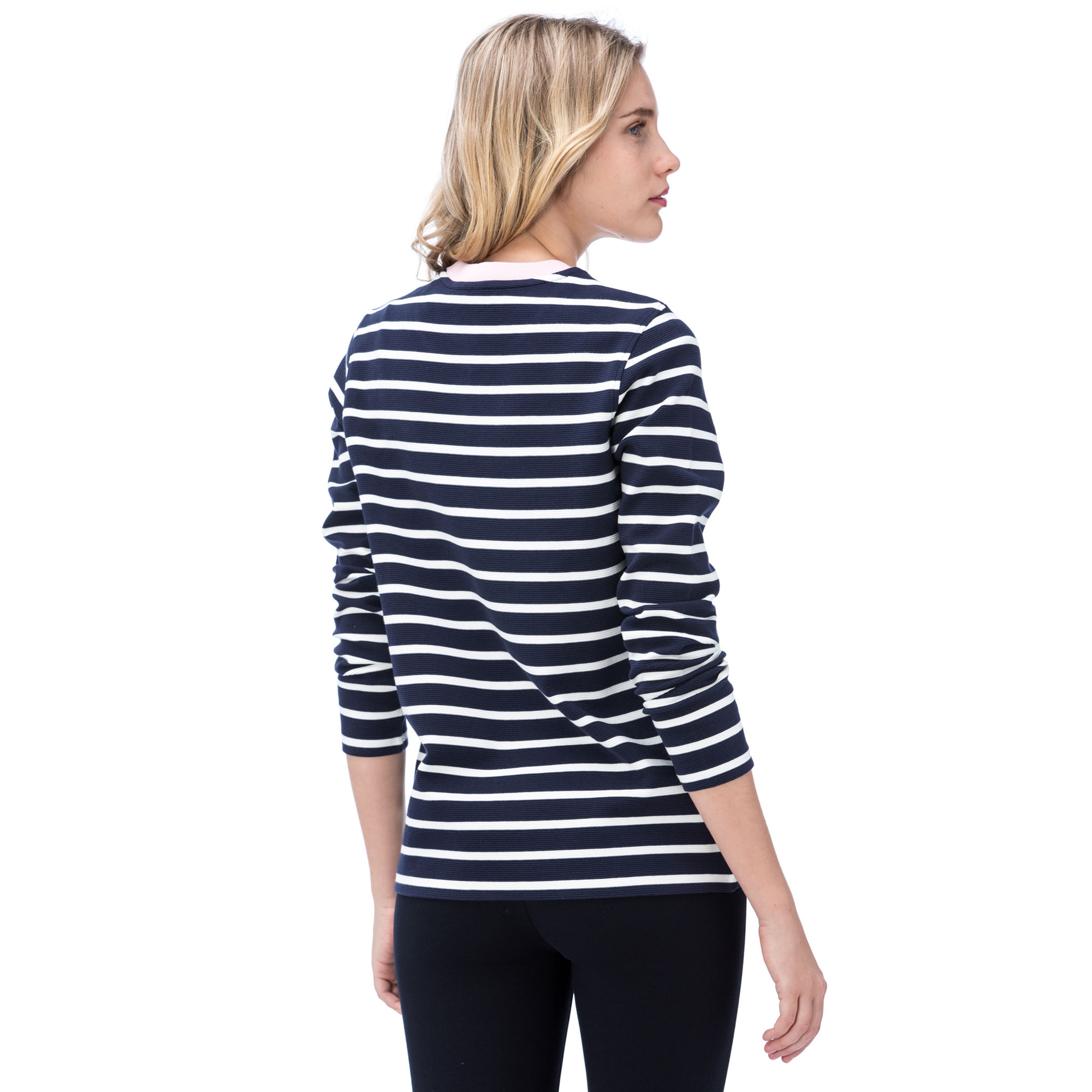 Lacoste Kadın Uzun Kollu Lacivert T-Shirt