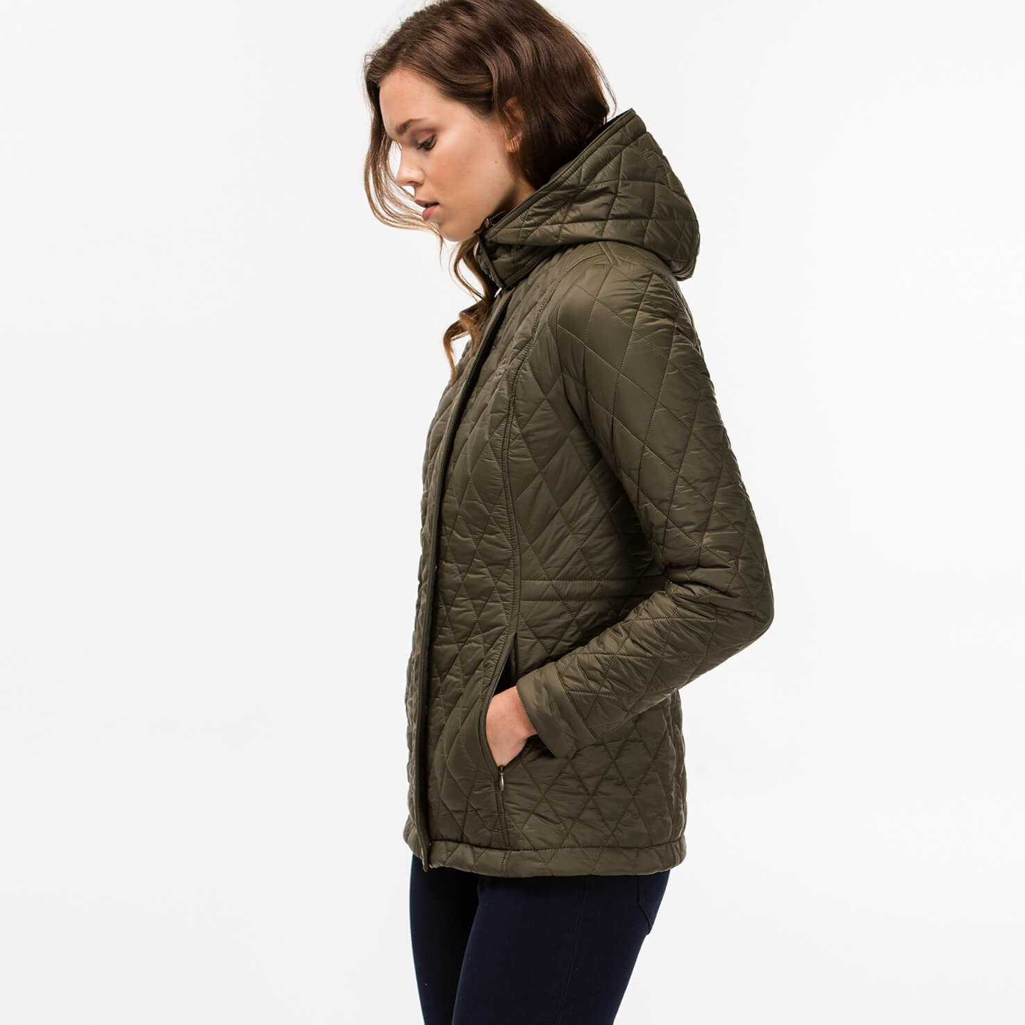 Lacoste Kadın Yeşil Mont