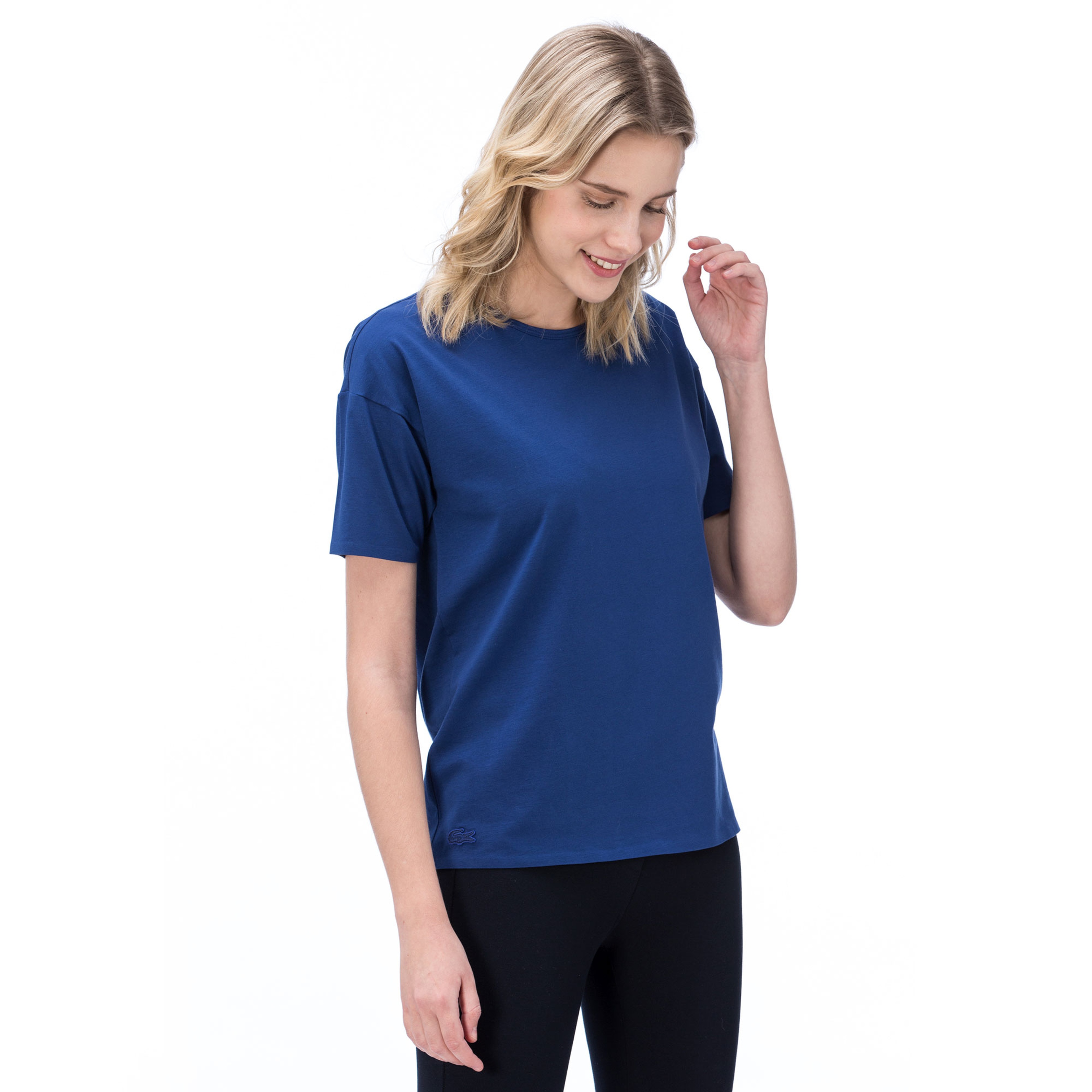 Lacoste Kadın Lacivert T-Shirt