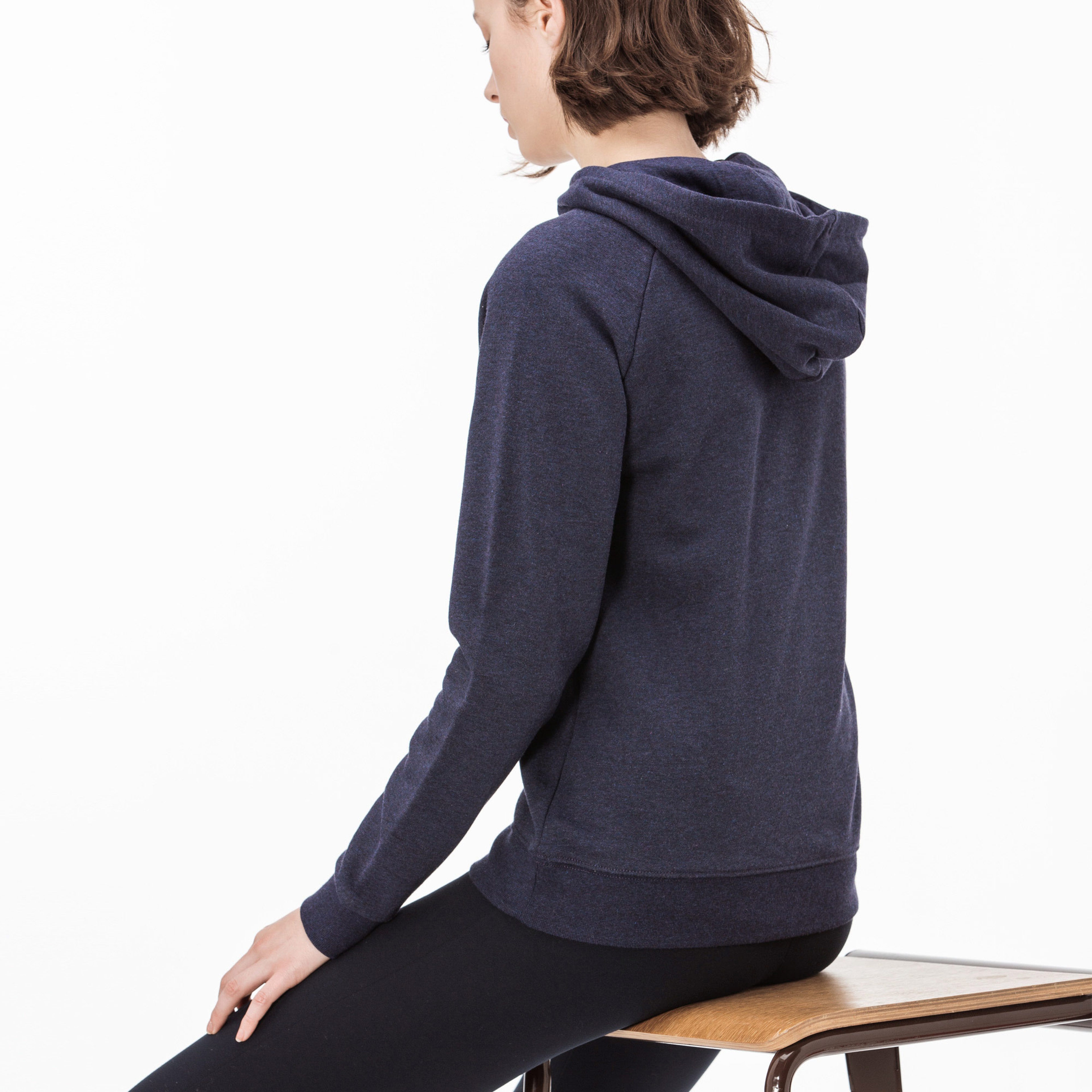 Lacoste Kadın Lacivert Kapüşonlu Sweatshirt