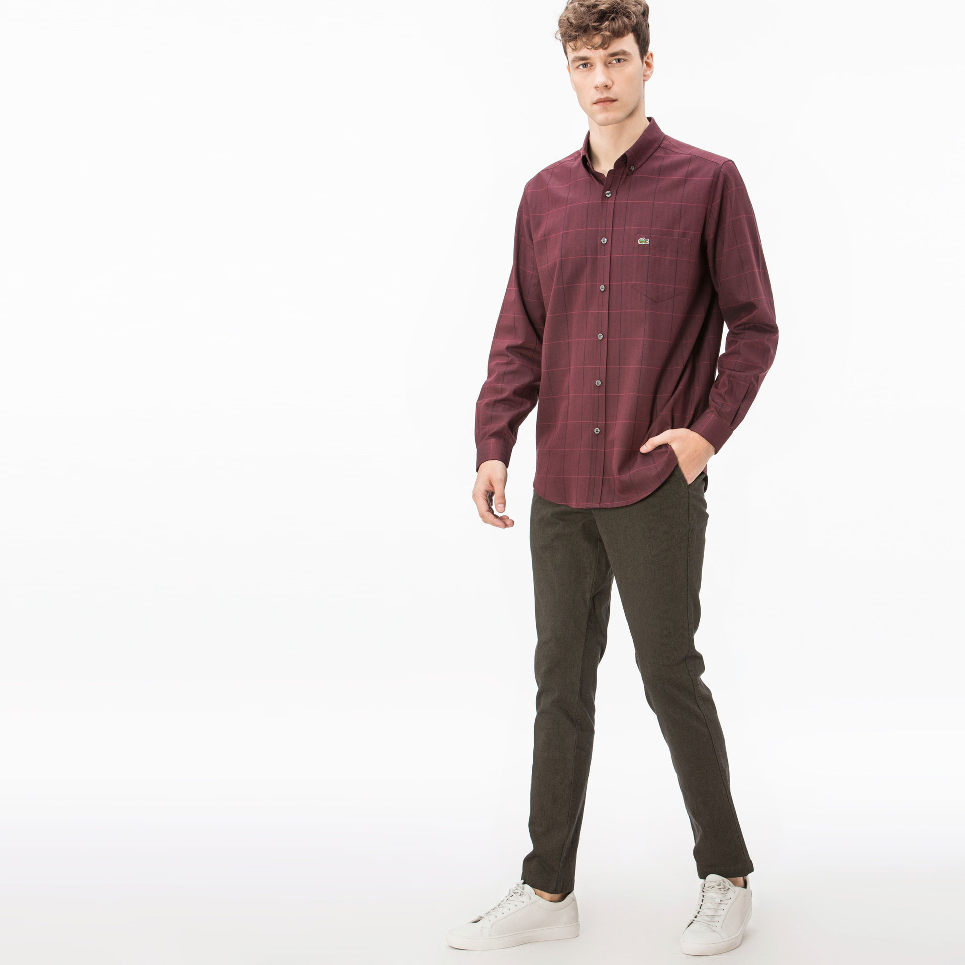 Lacoste Erkek Fitilli Haki Pantolon