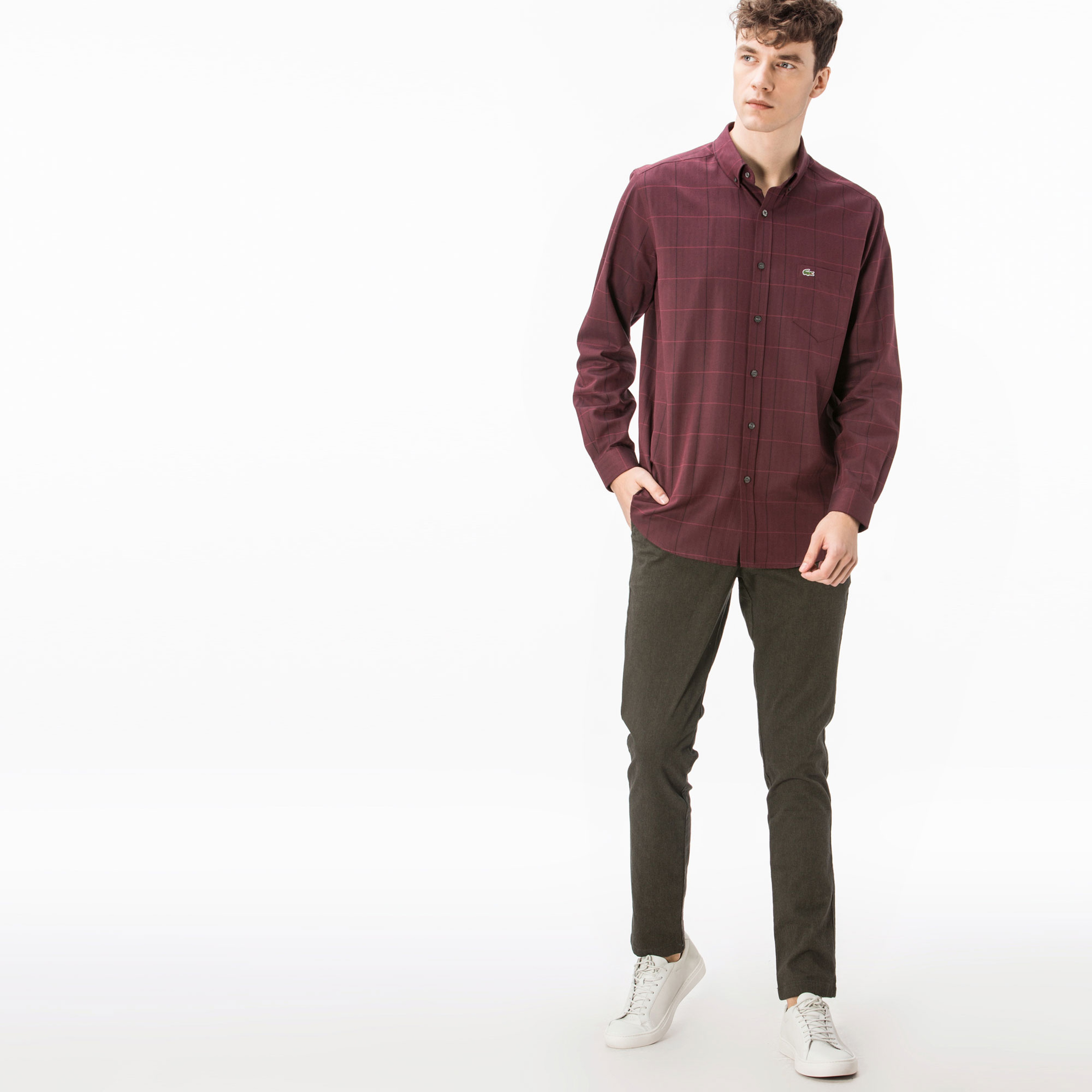 Lacoste Erkek Fitilli Haki Pantolon