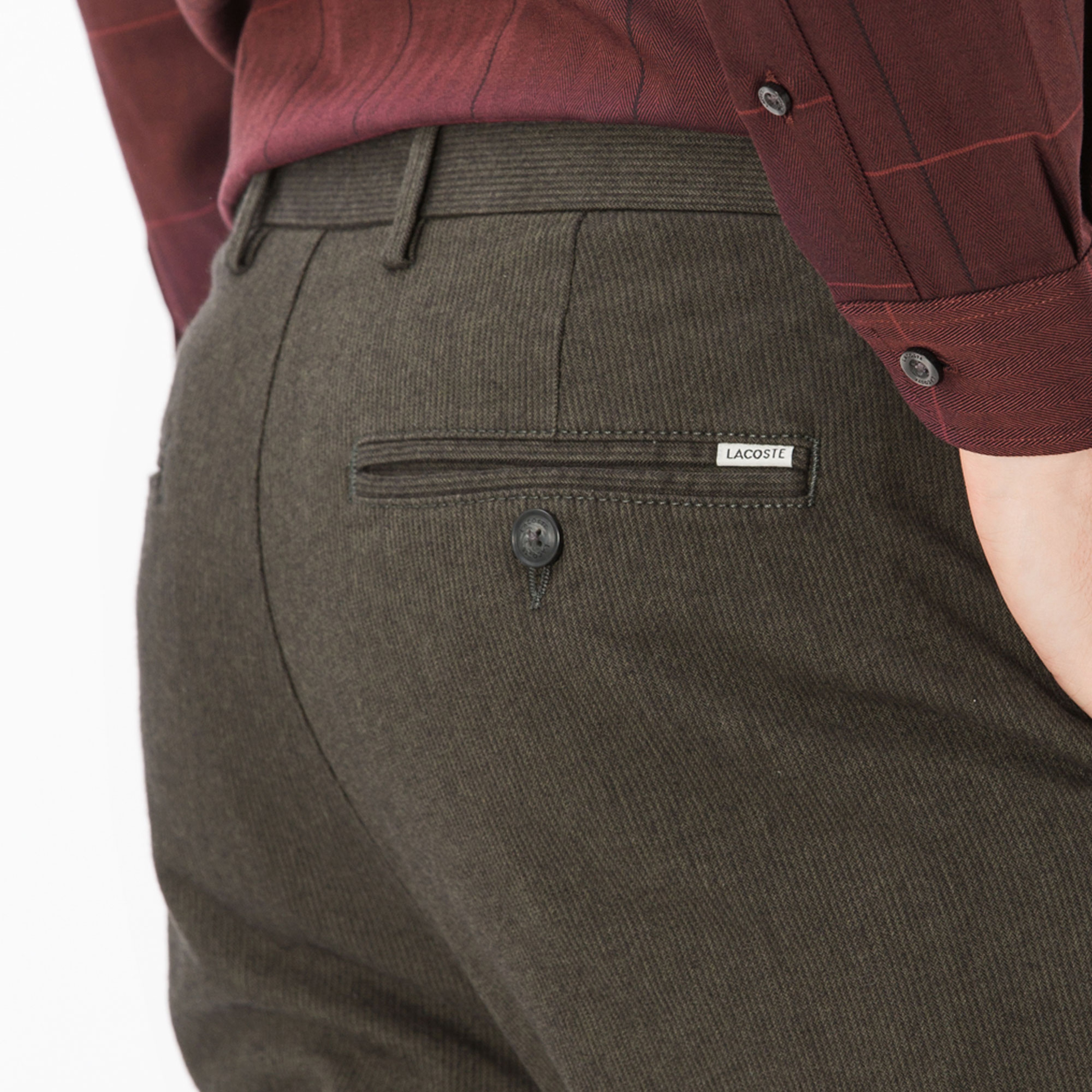 Lacoste Erkek Fitilli Haki Pantolon