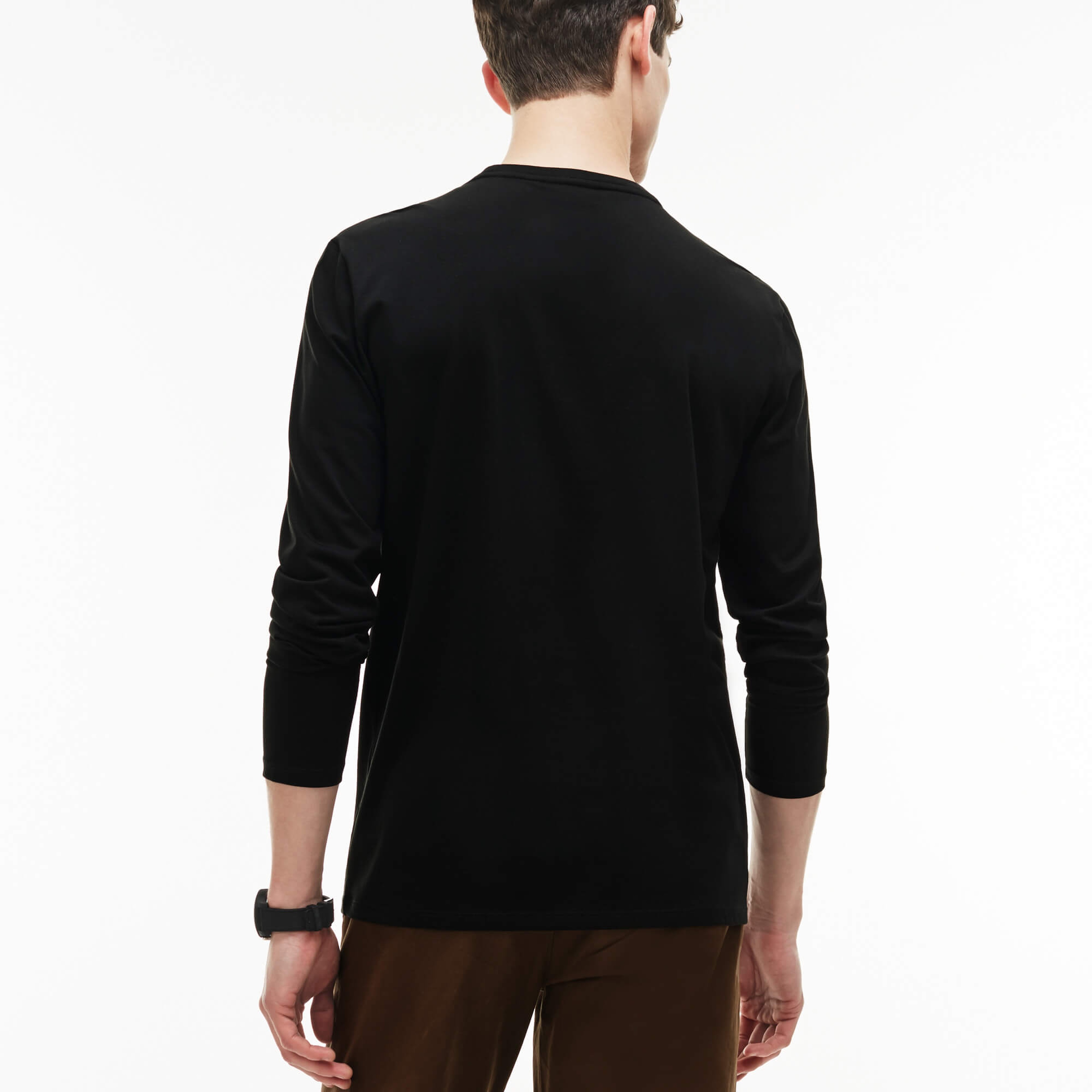 Lacoste Erkek Regular Fit Siyah Uzun Kollu T-Shirt