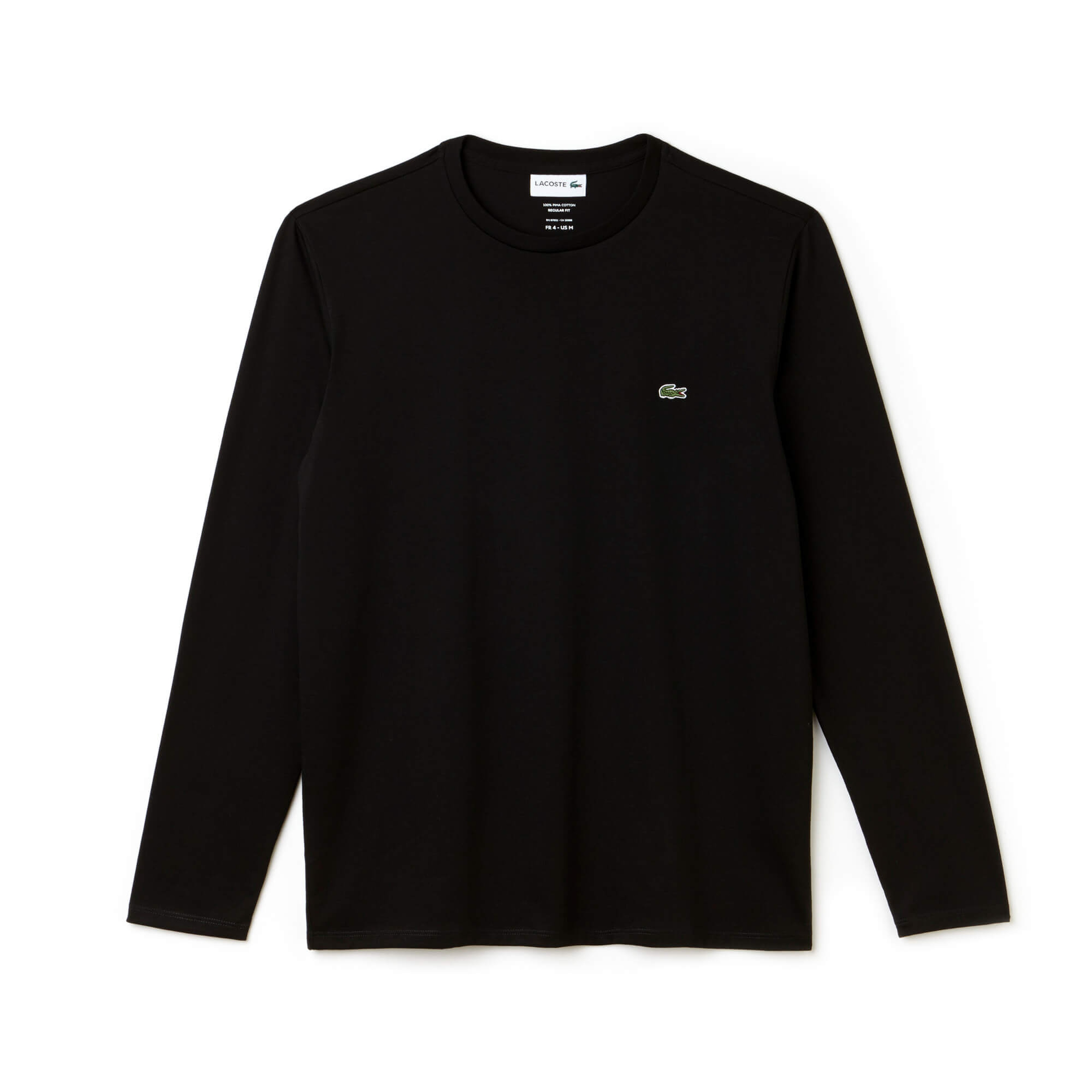 Lacoste Erkek Regular Fit Siyah Uzun Kollu T-Shirt