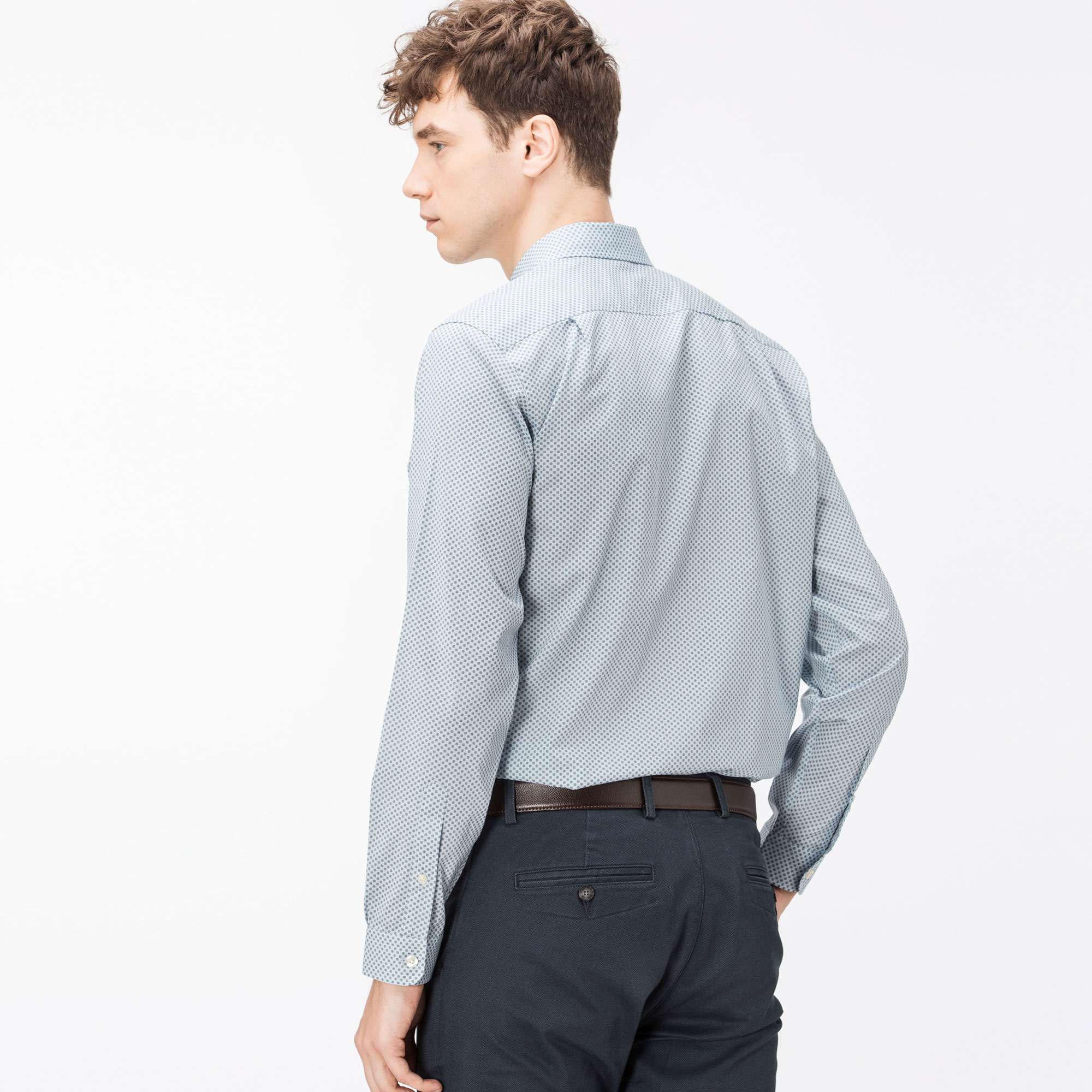 Lacoste Erkek Regular Fit Mavi Gömlek