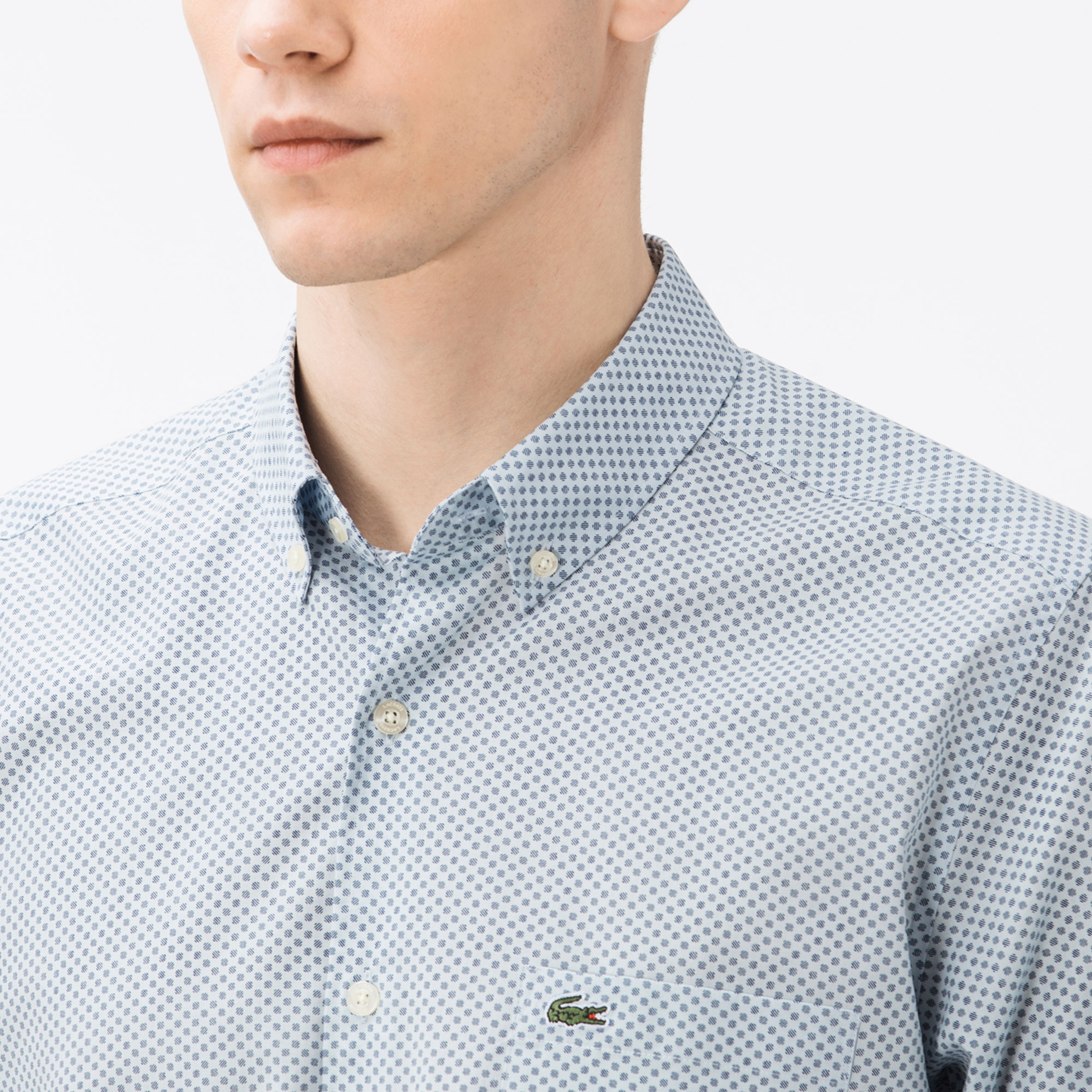 Lacoste Erkek Regular Fit Mavi Gömlek