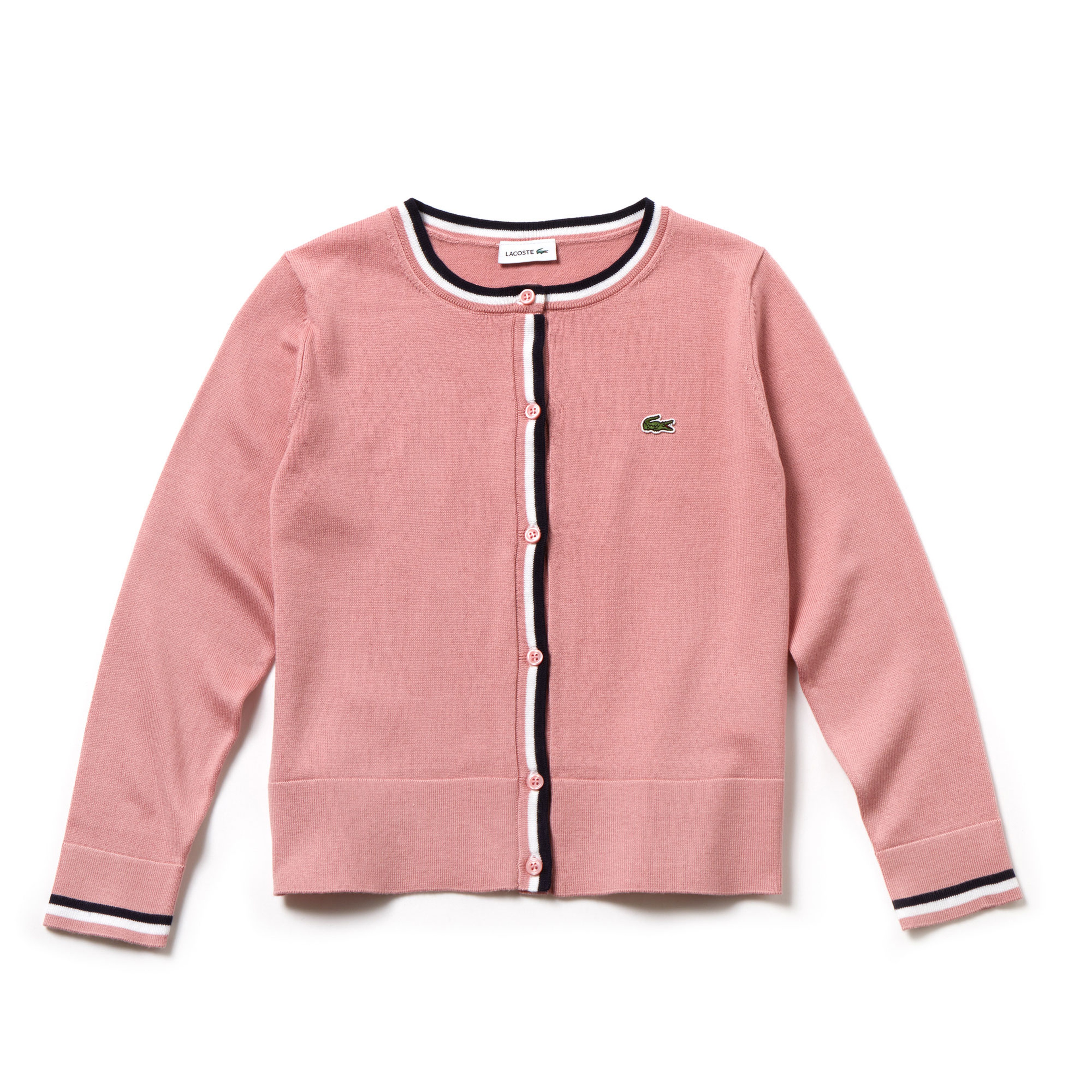 Lacoste Çocuk Pembe Triko Hırka