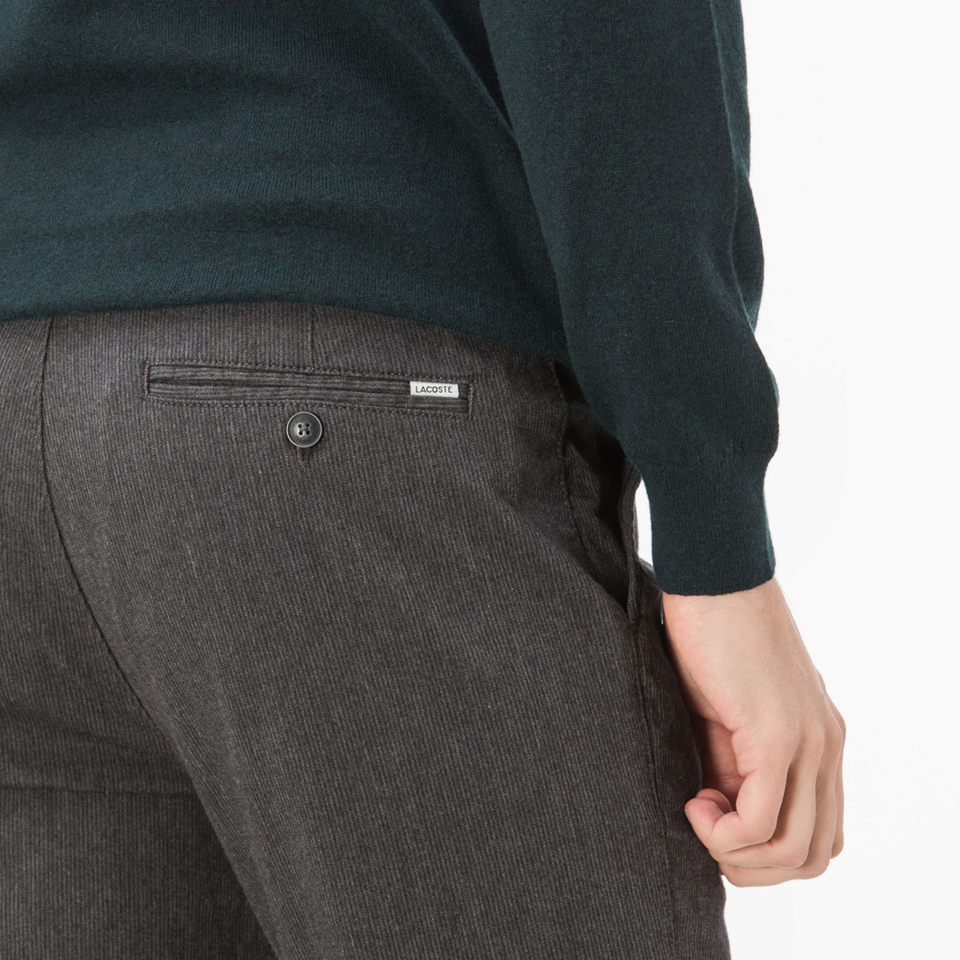 Lacoste Erkek Fitilli Gri Pantolon