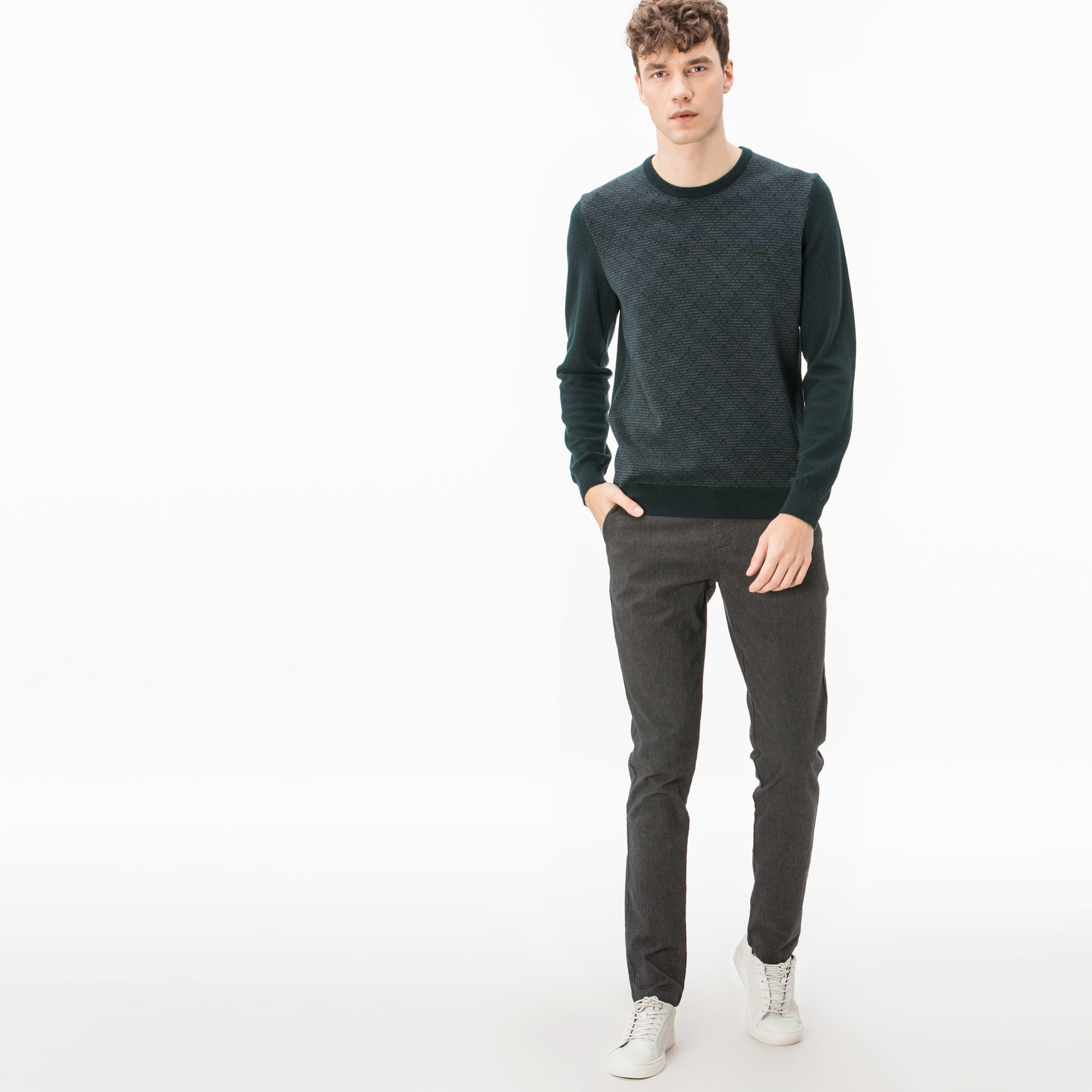 Lacoste Erkek Fitilli Gri Pantolon