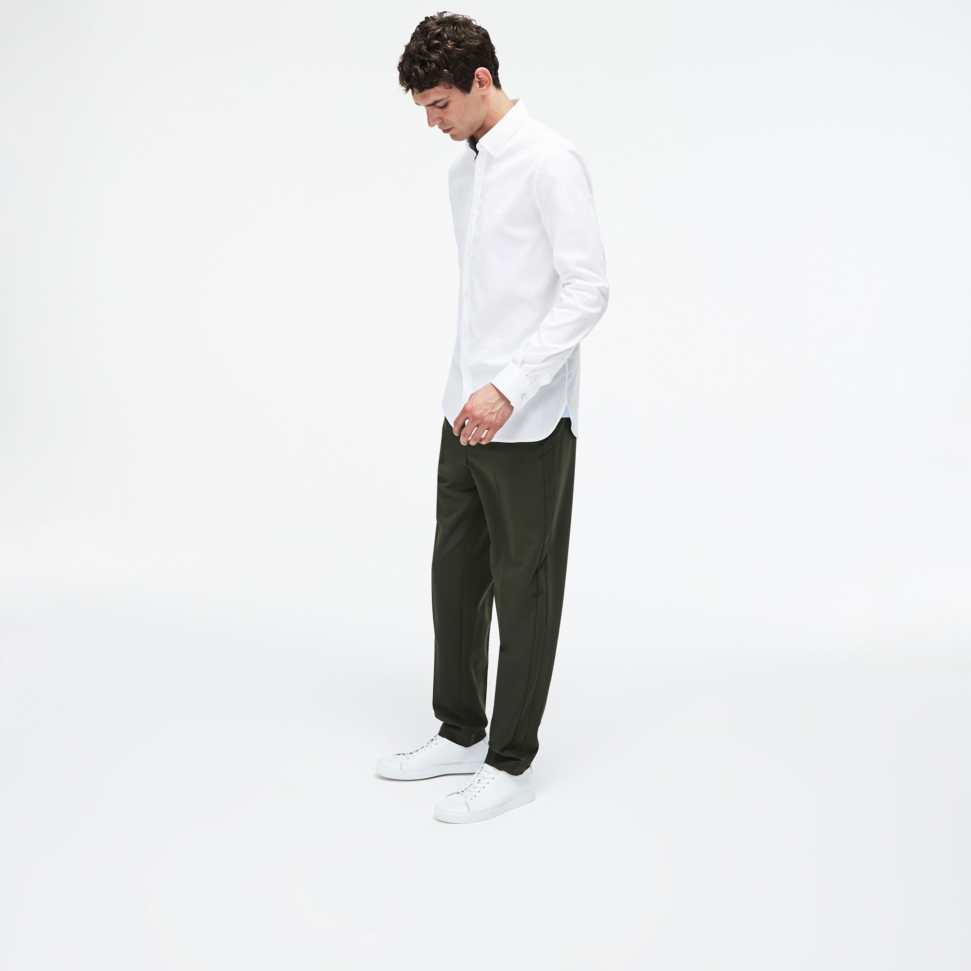 Lacoste Erkek Slim Fit Beyaz Gömlek