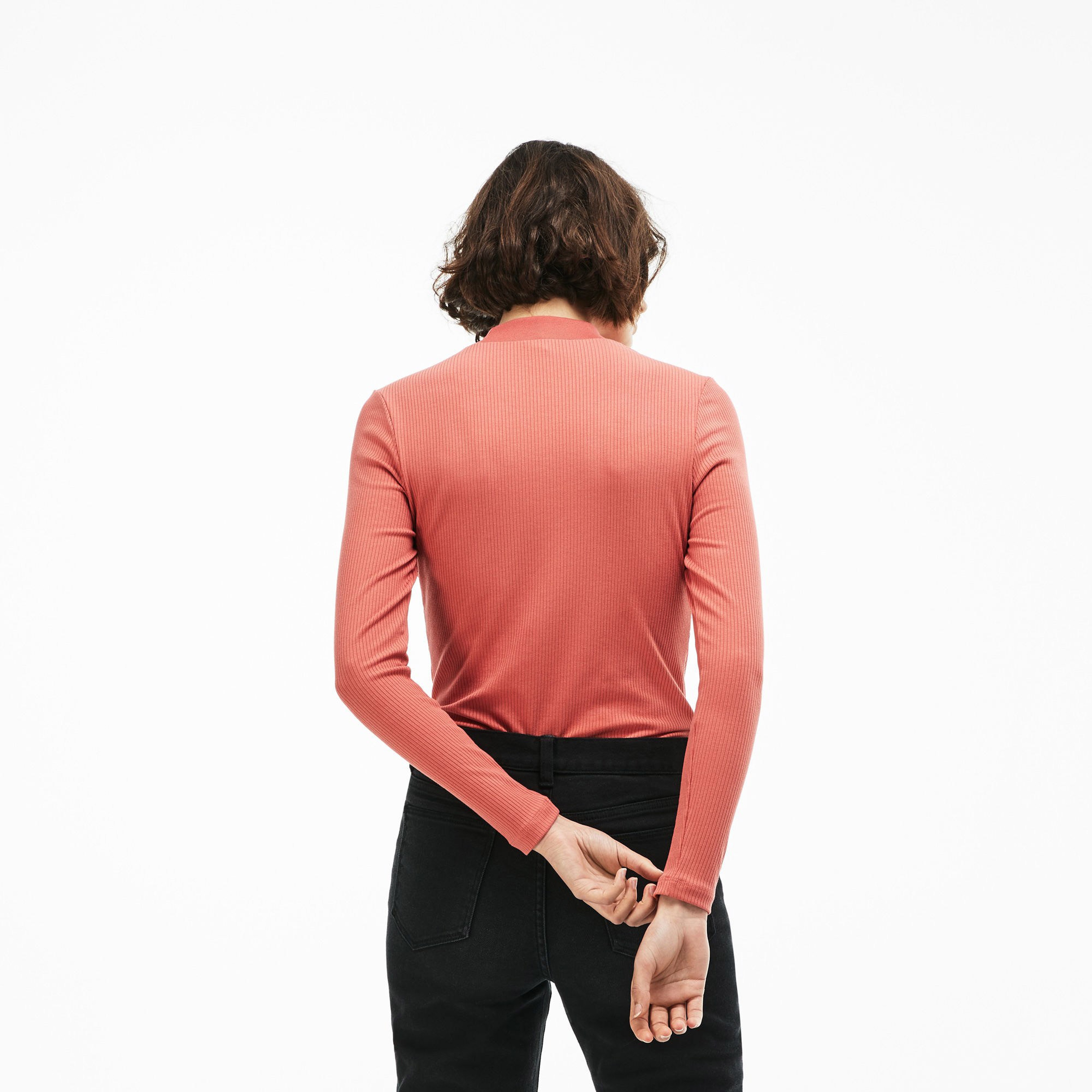 Lacoste Kadın Turuncu Uzun Kollu T-Shirt