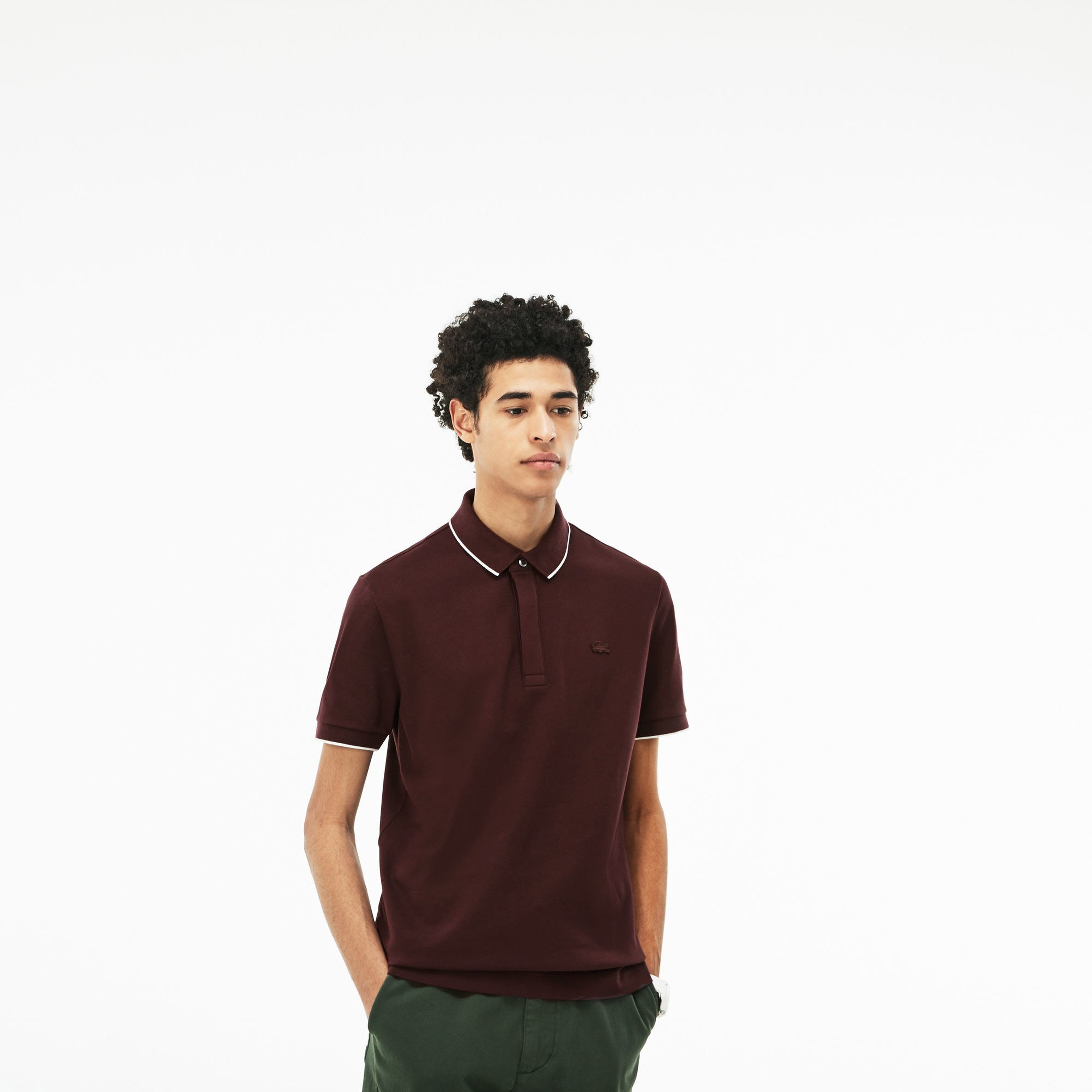 Lacoste Erkek Bordo Regular Fit Polo