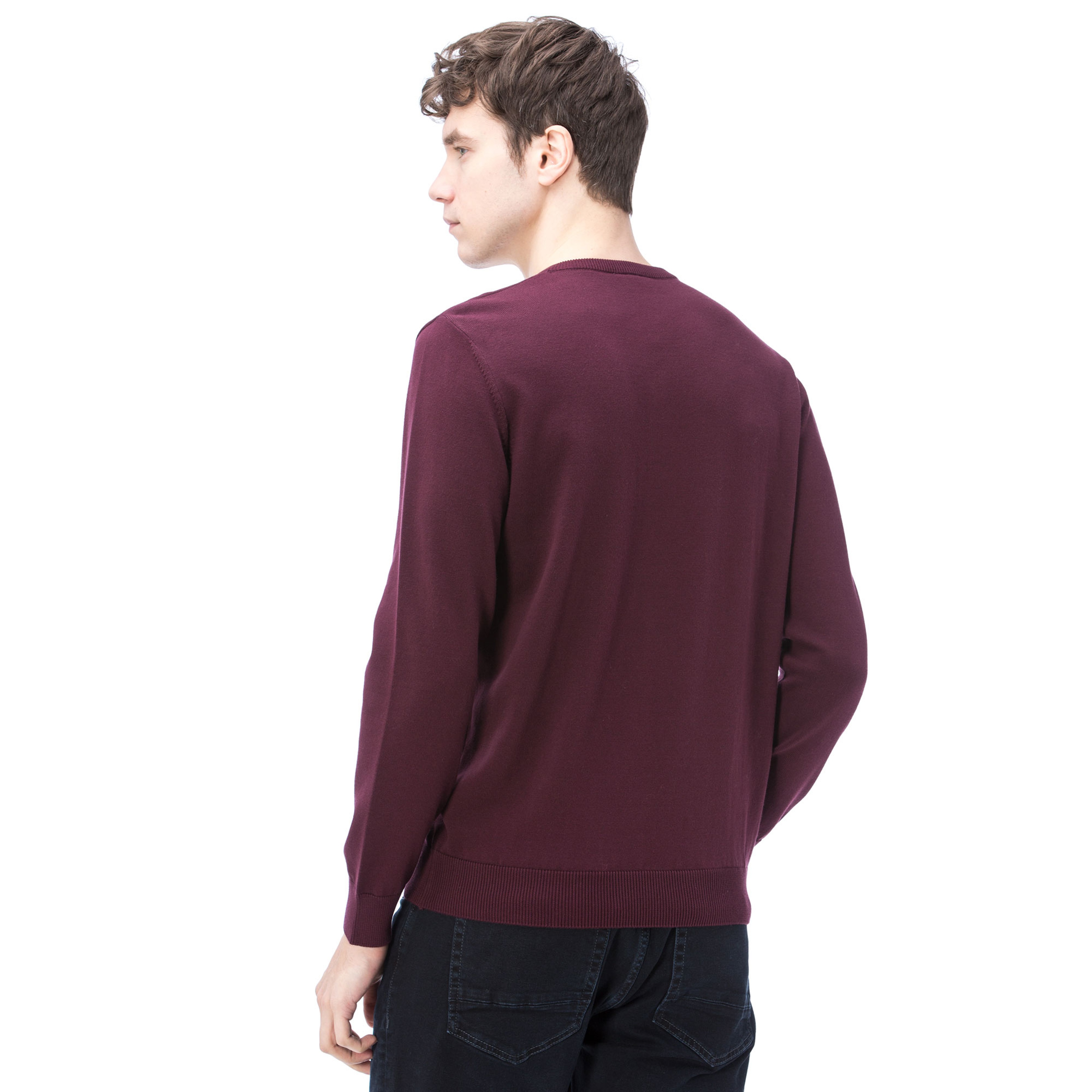 Lacoste Erkek Bordo Triko