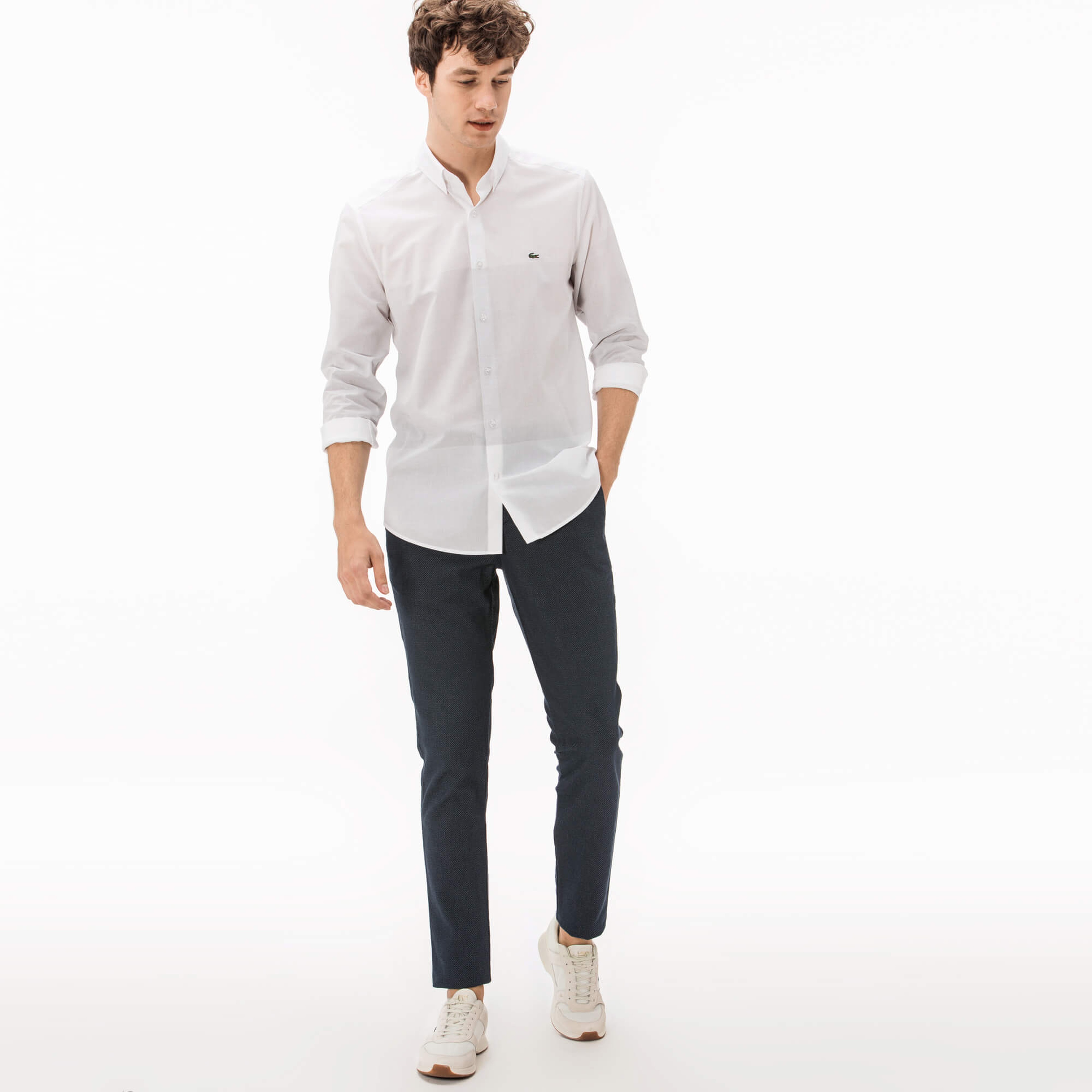 Lacoste Erkek Lacivert Chino Pantolon