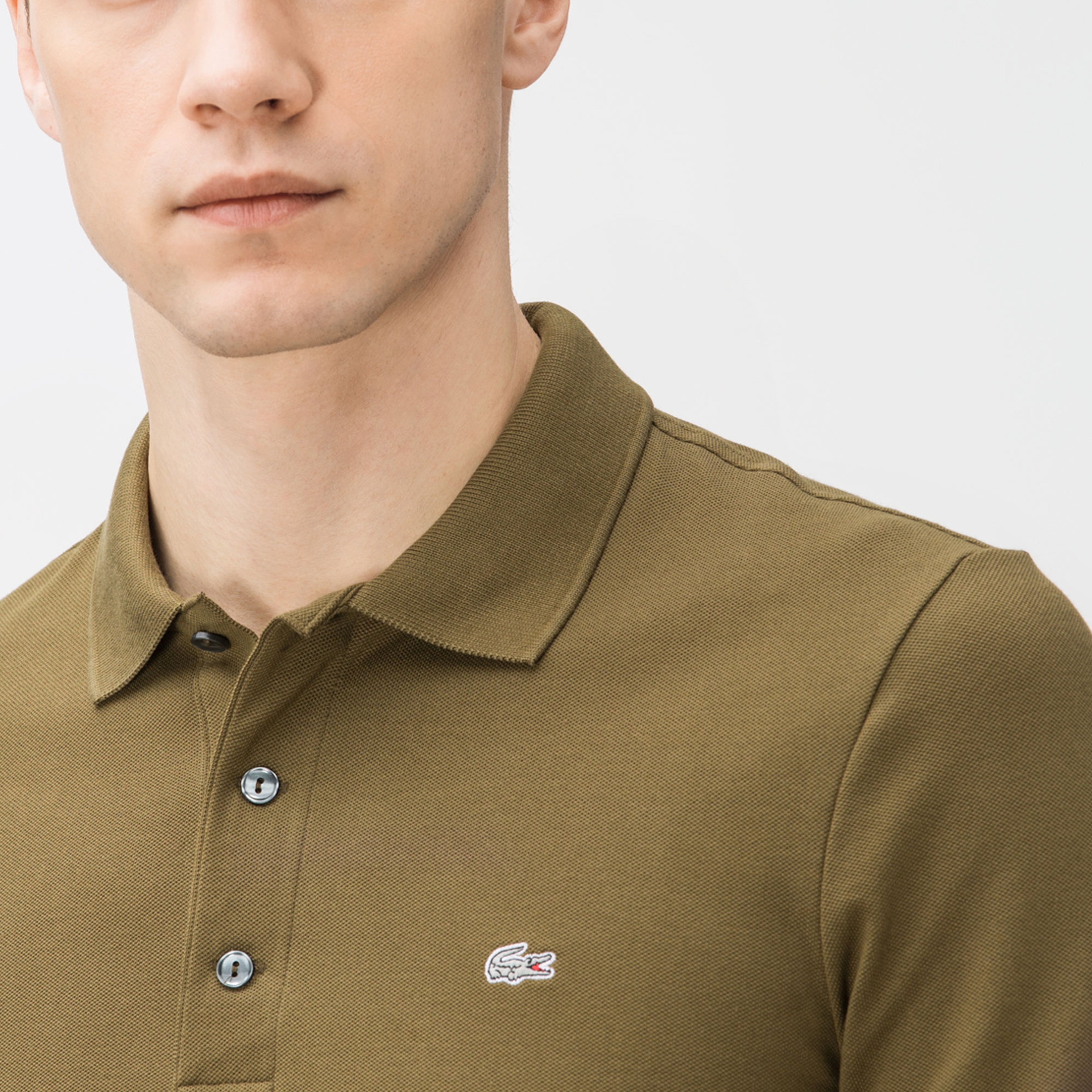 Lacoste Erkek Slim Fit Haki Polo