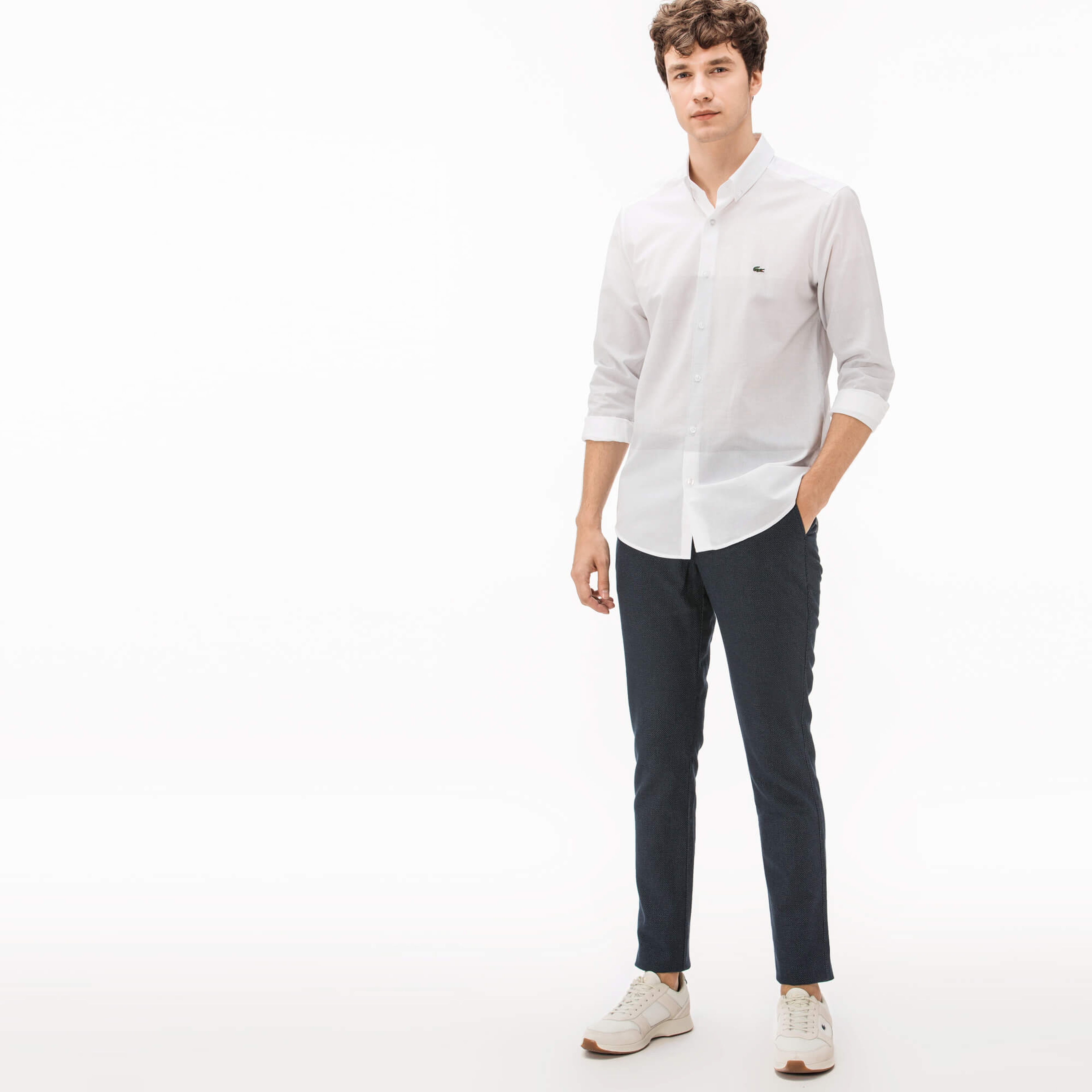 Lacoste Erkek Lacivert Chino Pantolon