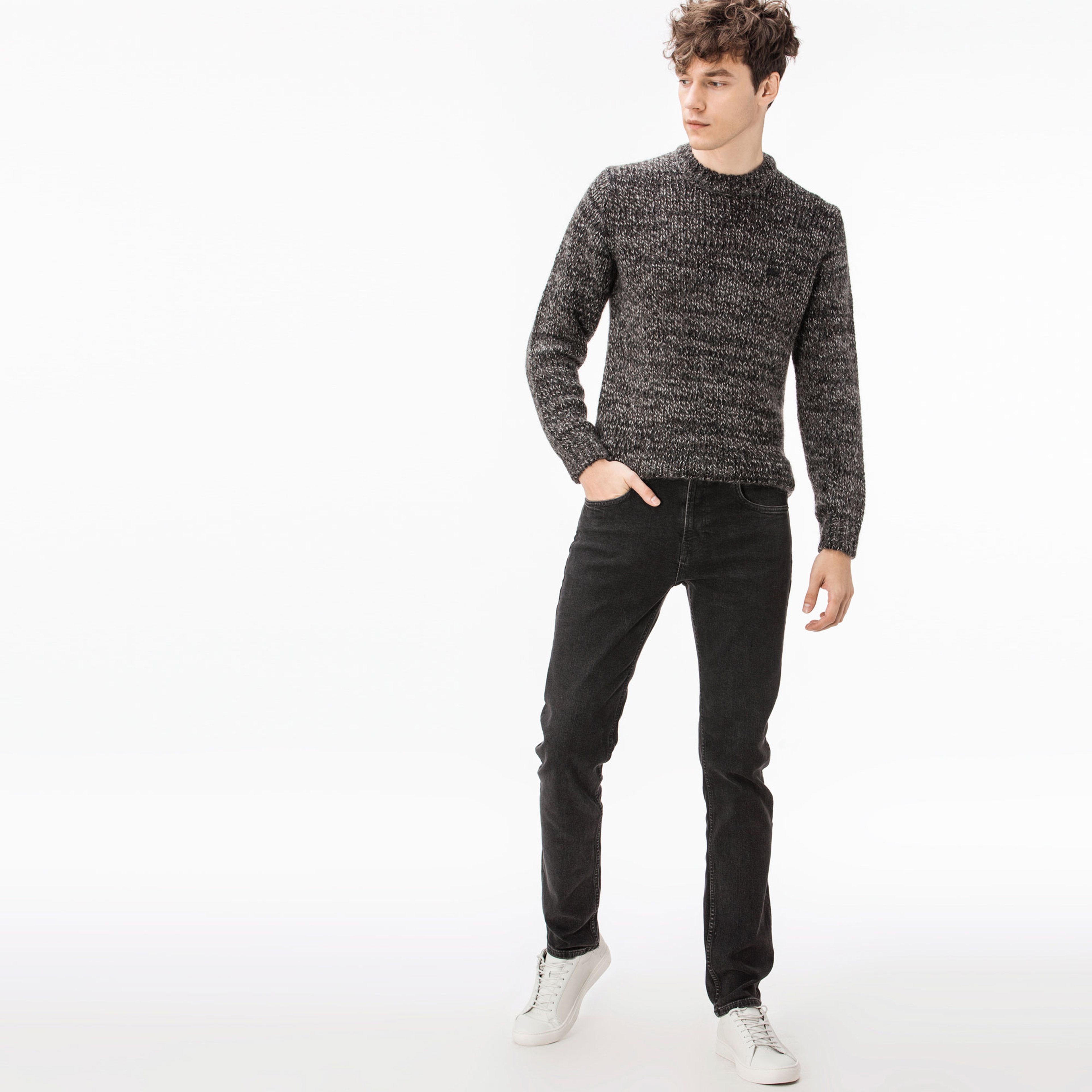 Lacoste Erkek Koyu Gri Jean Pantolon