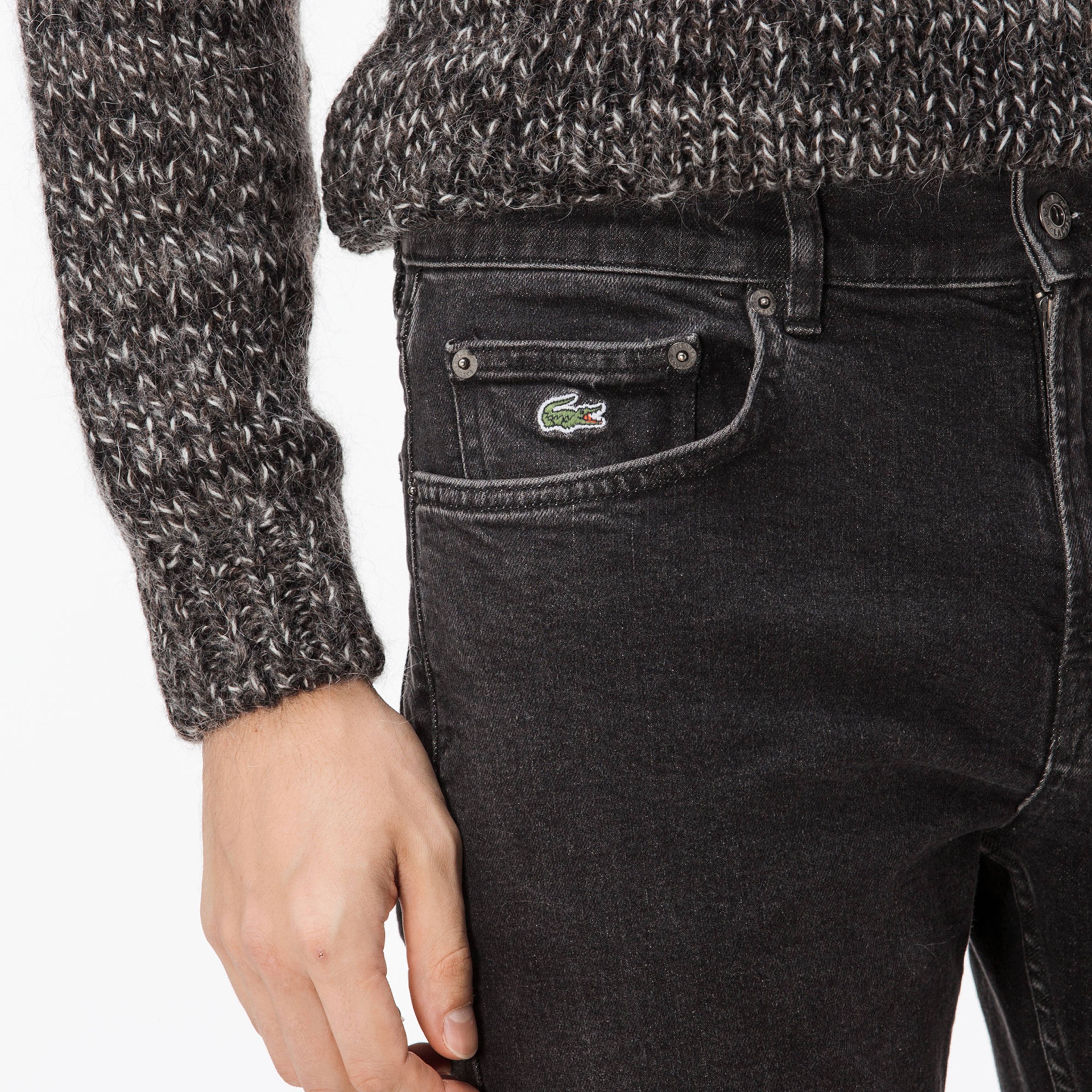 Lacoste Erkek Koyu Gri Jean Pantolon