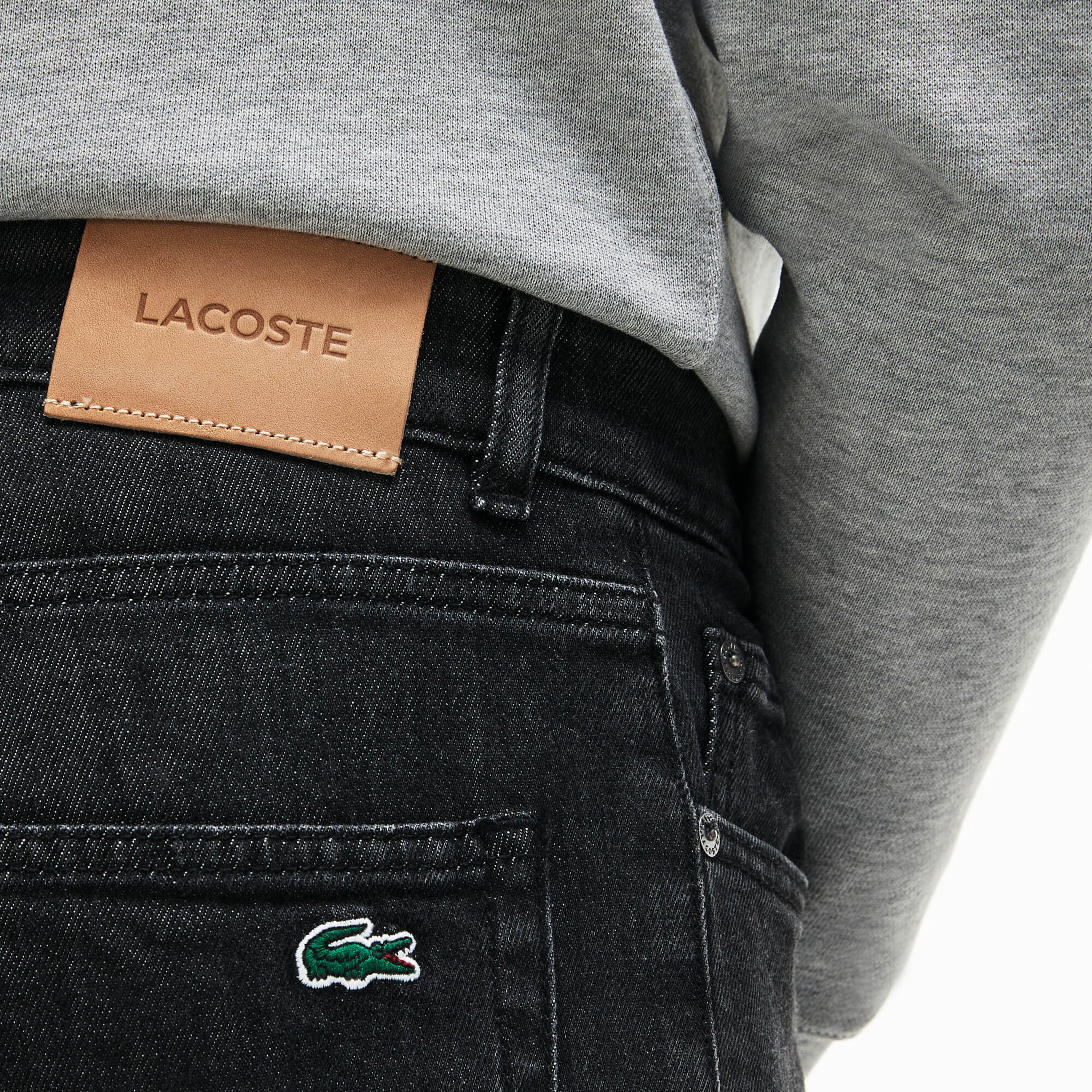 Lacoste Erkek Koyu Gri Jean Pantolon