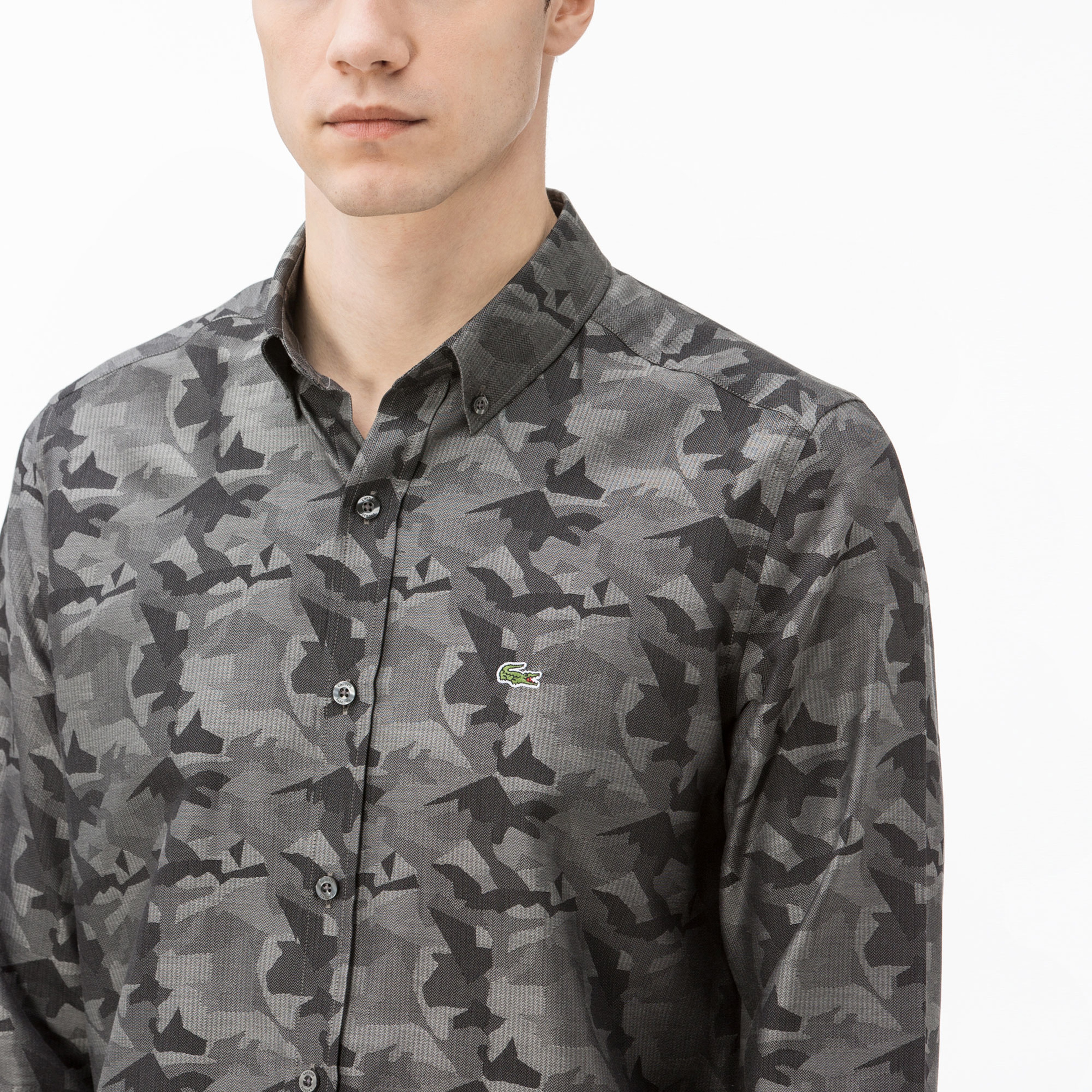 Lacoste Erkek Slim Fit Siyah Gömlek