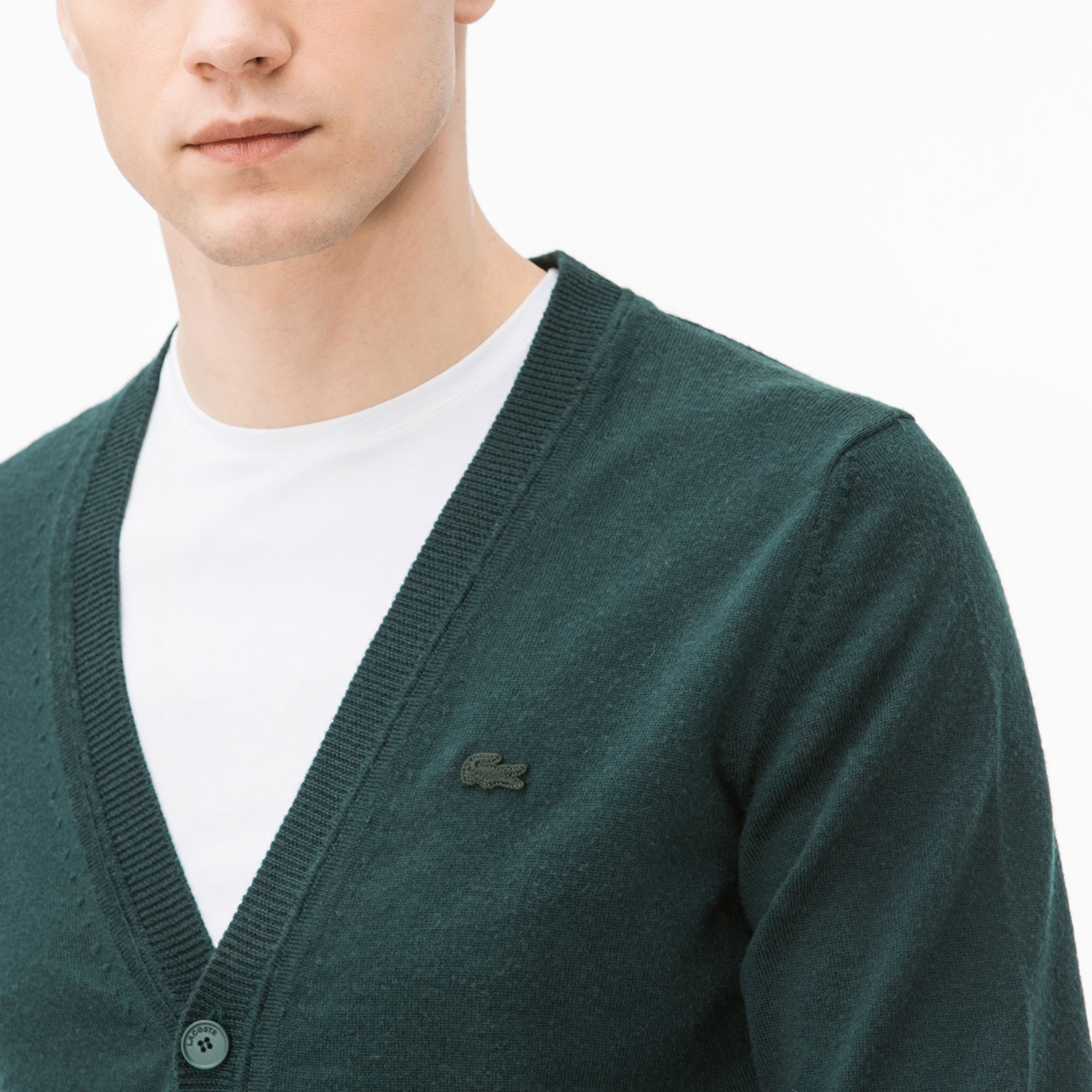 Lacoste Erkek Koyu Yeşil Triko