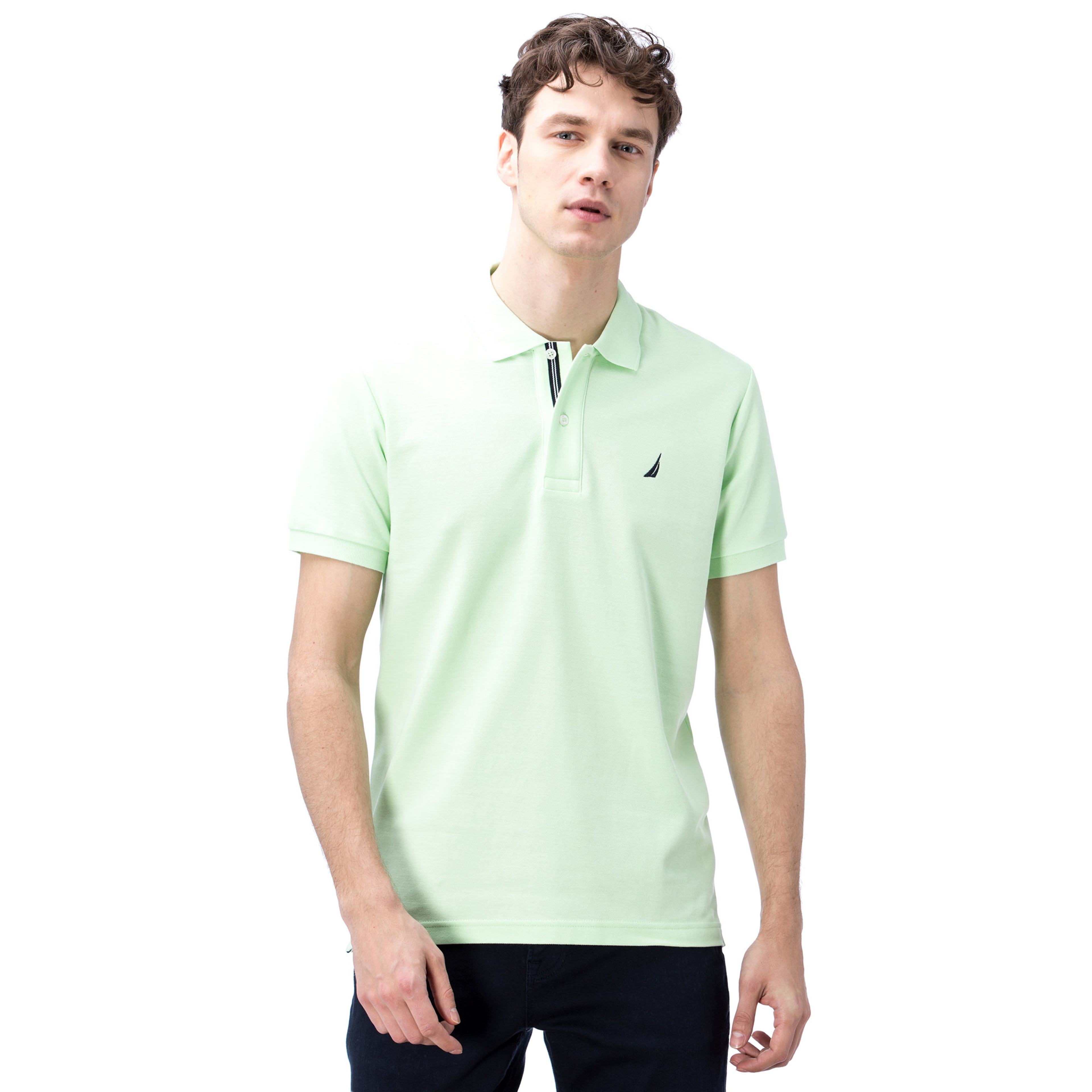 Nautica Erkek Classic Fit Yeşil Polo