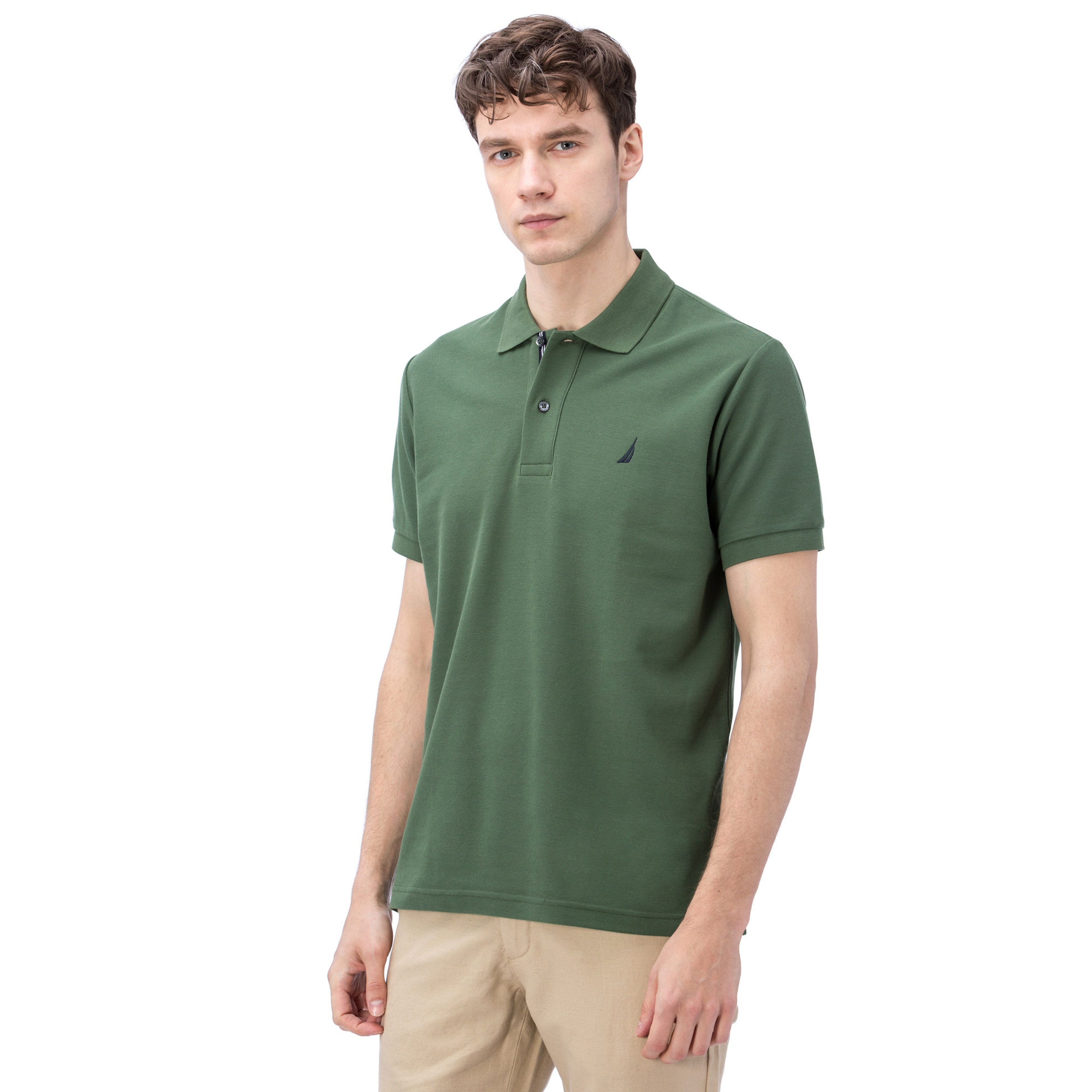 Nautica Haki Classic Fit Polo
