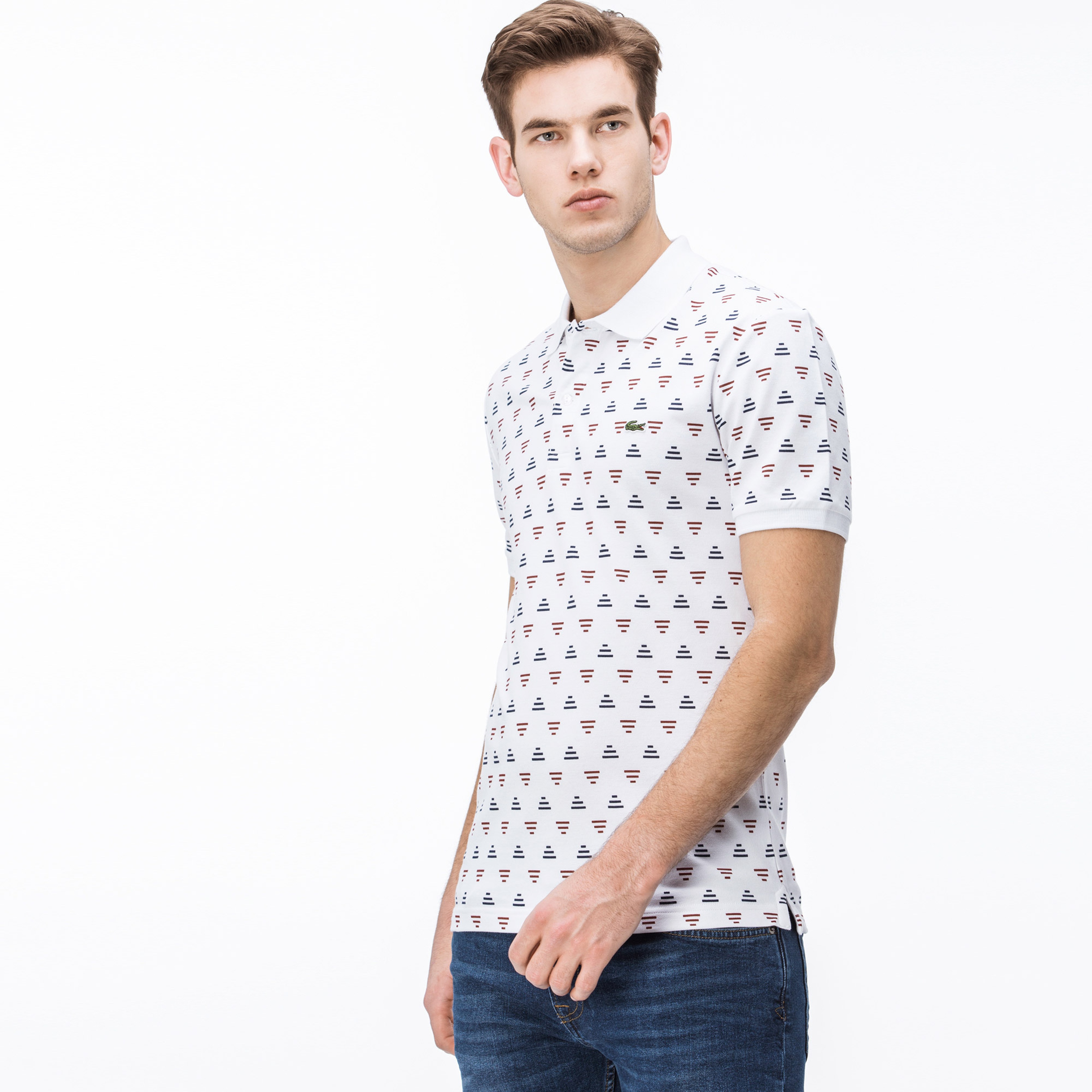 Lacoste Erkek Slim Fit Beyaz Polo