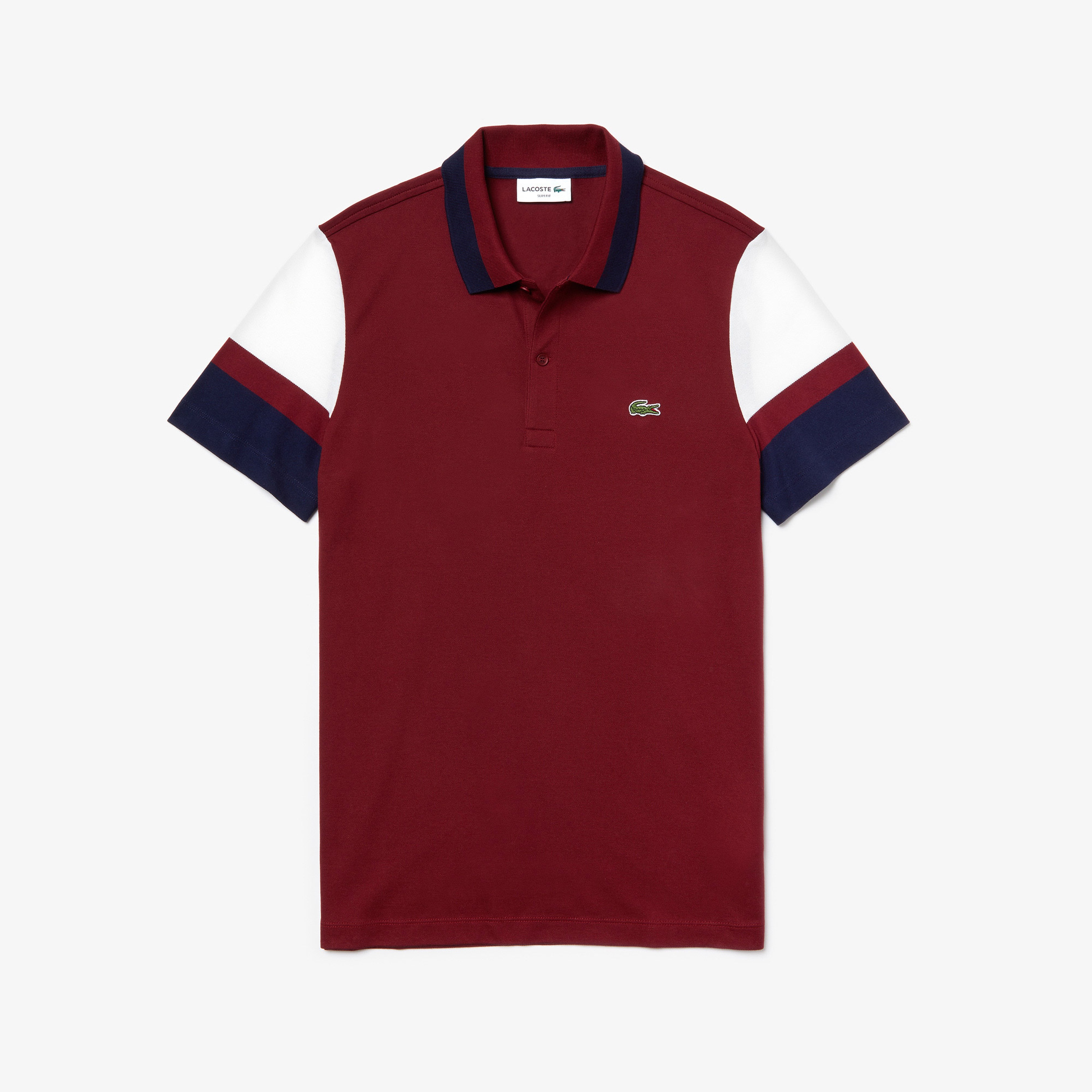 Lacoste Erkek Slim Fit Bordo Polo