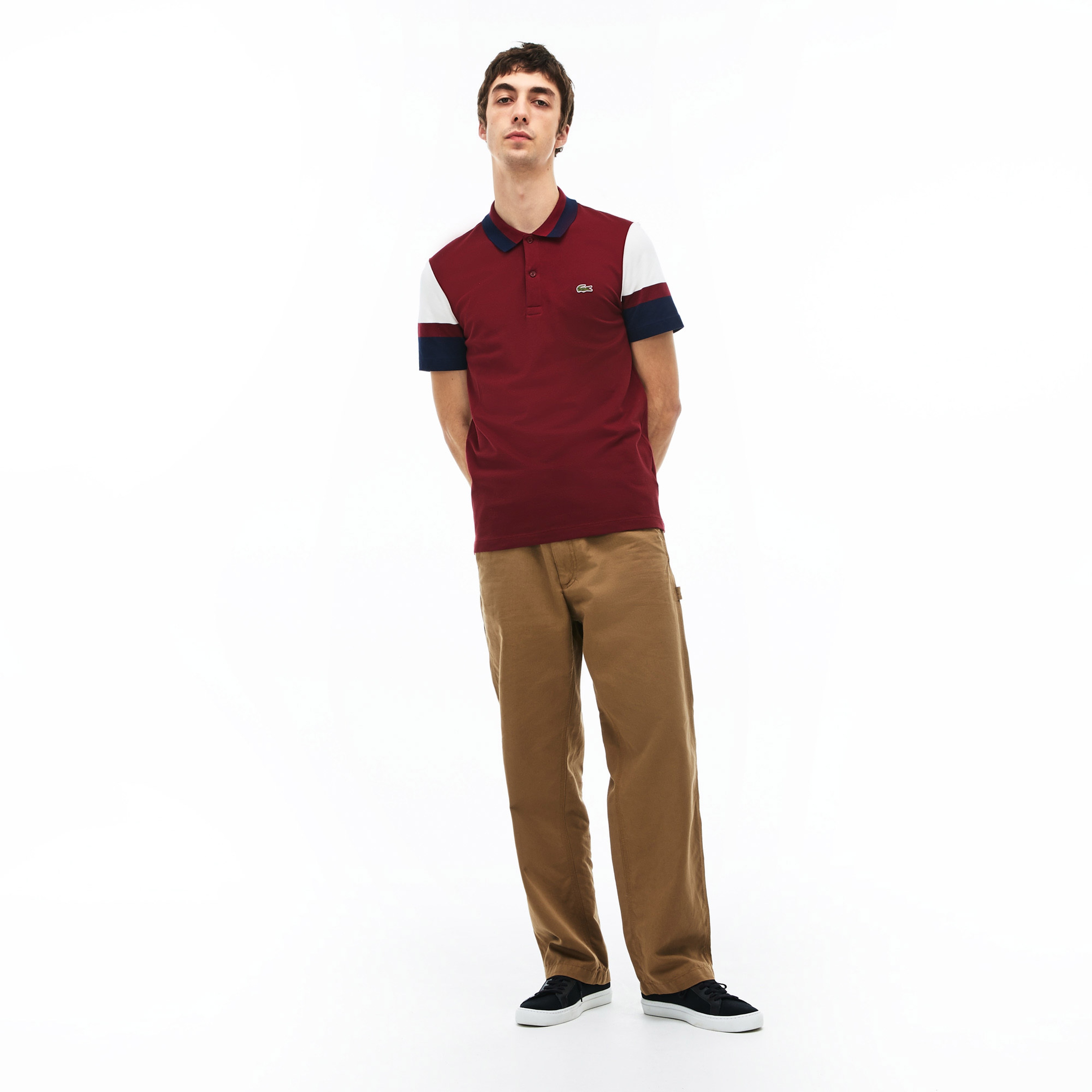 Lacoste Erkek Slim Fit Bordo Polo