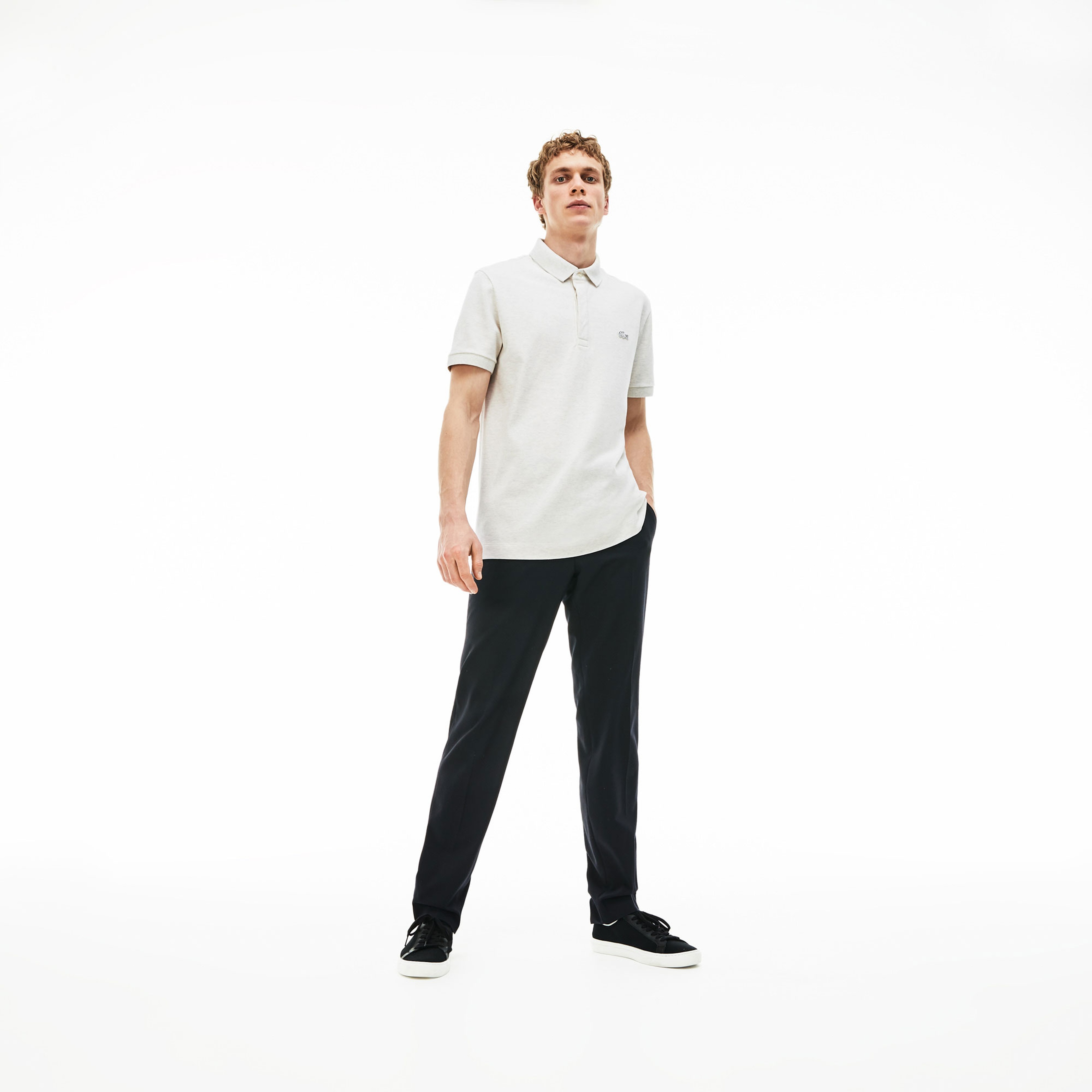 Lacoste Erkek Regular Fit Gri Paris Polo