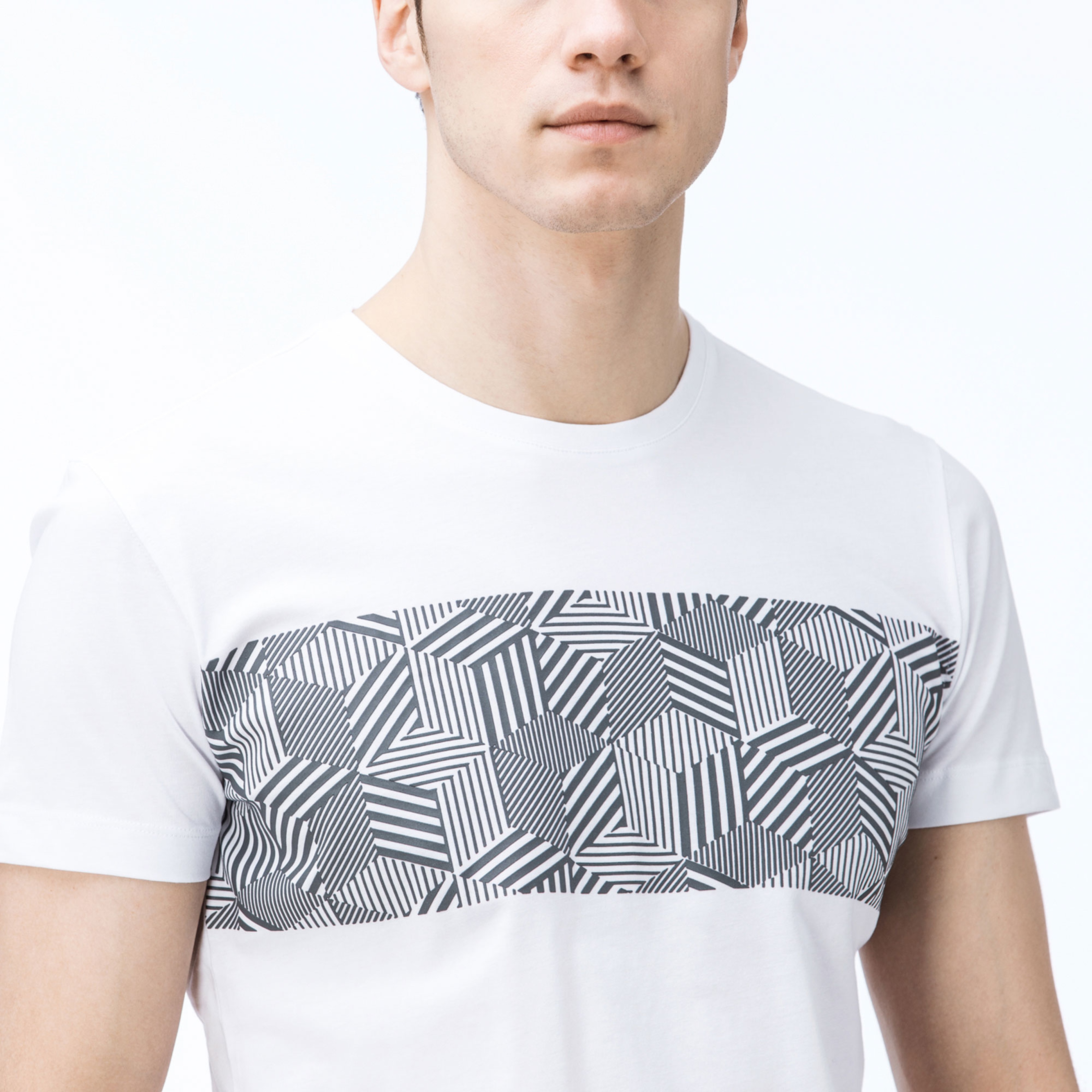 Lacoste Erkek Beyaz T-Shirt