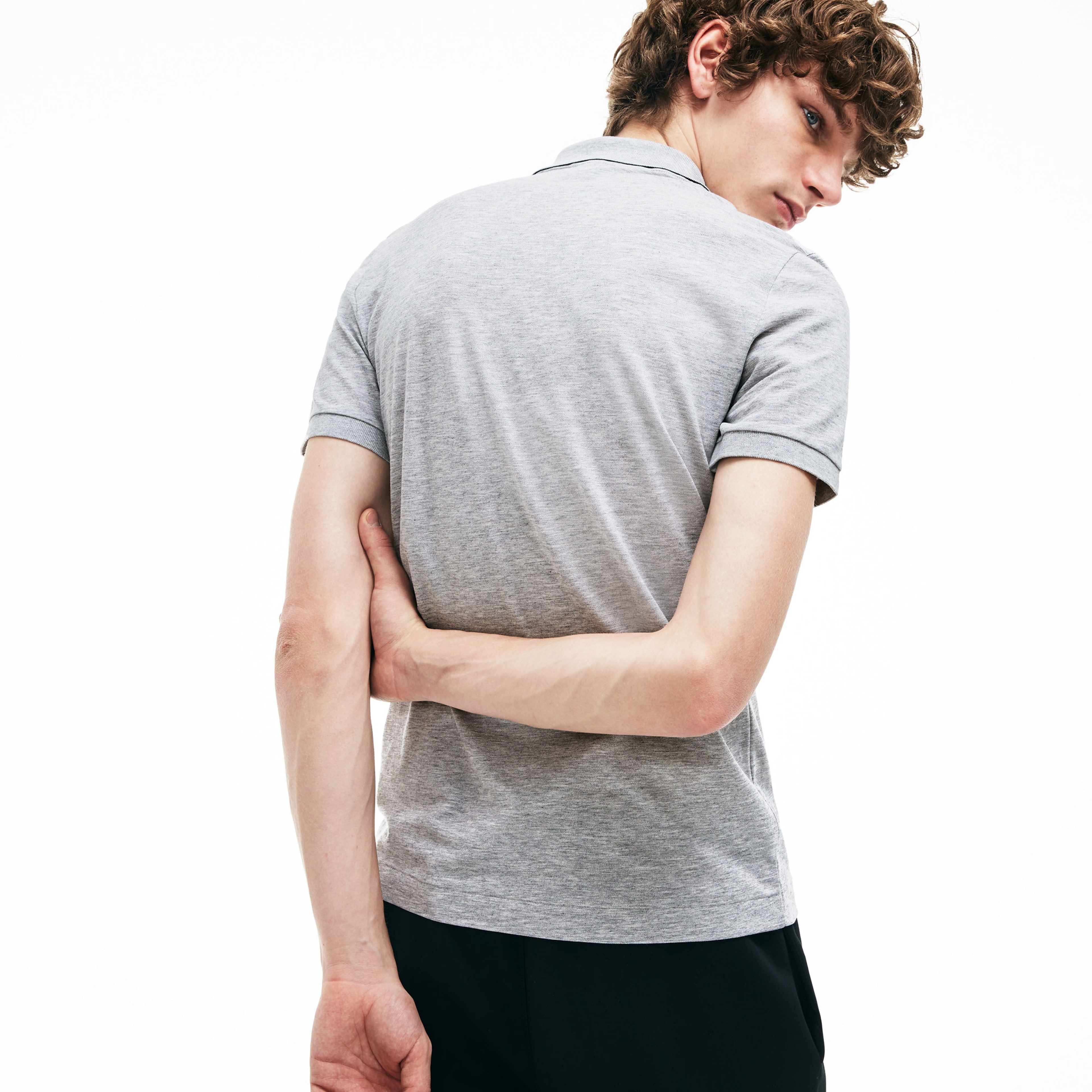 Lacoste Motion Erkek Slim Fit Gri Polo