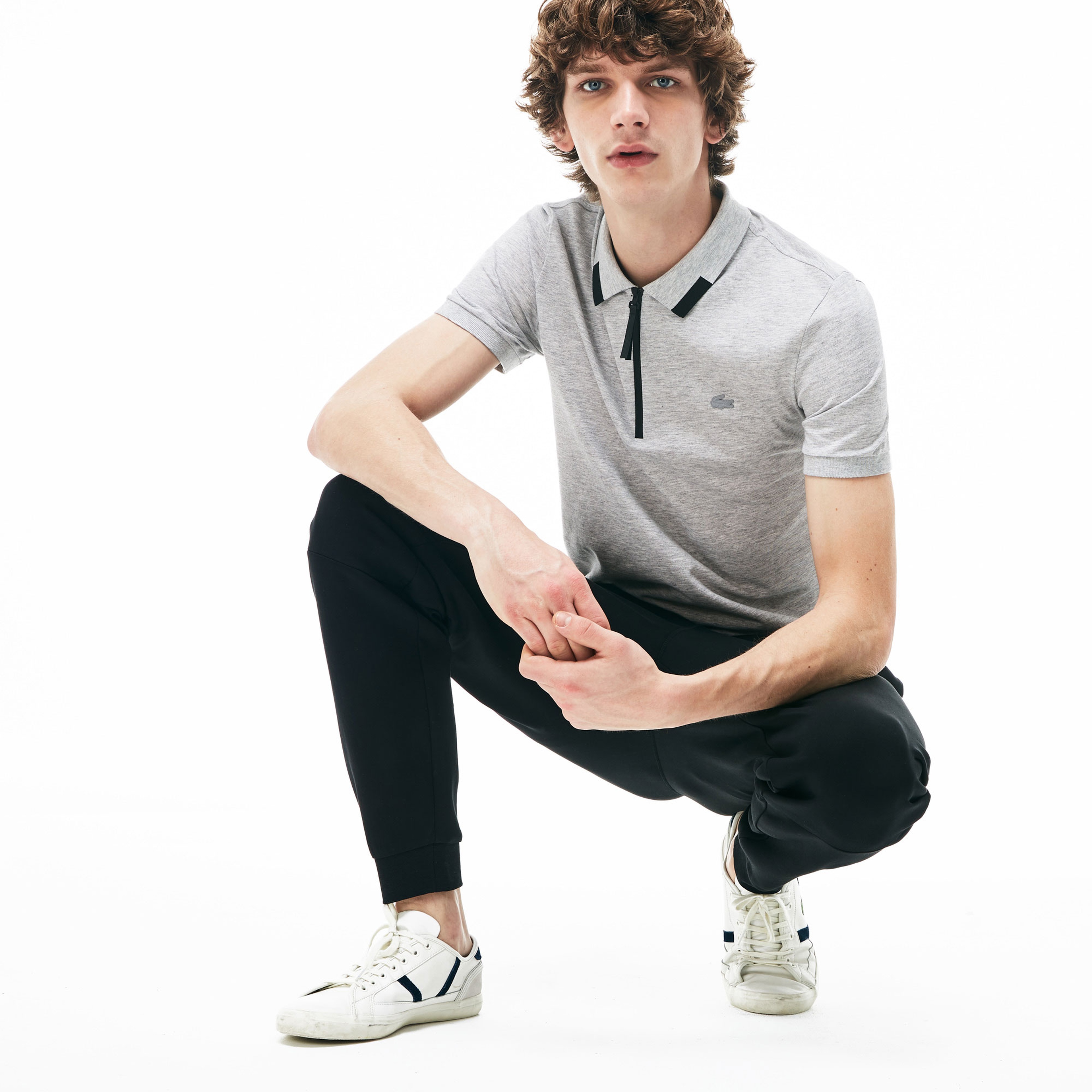 Lacoste Motion Erkek Slim Fit Gri Polo