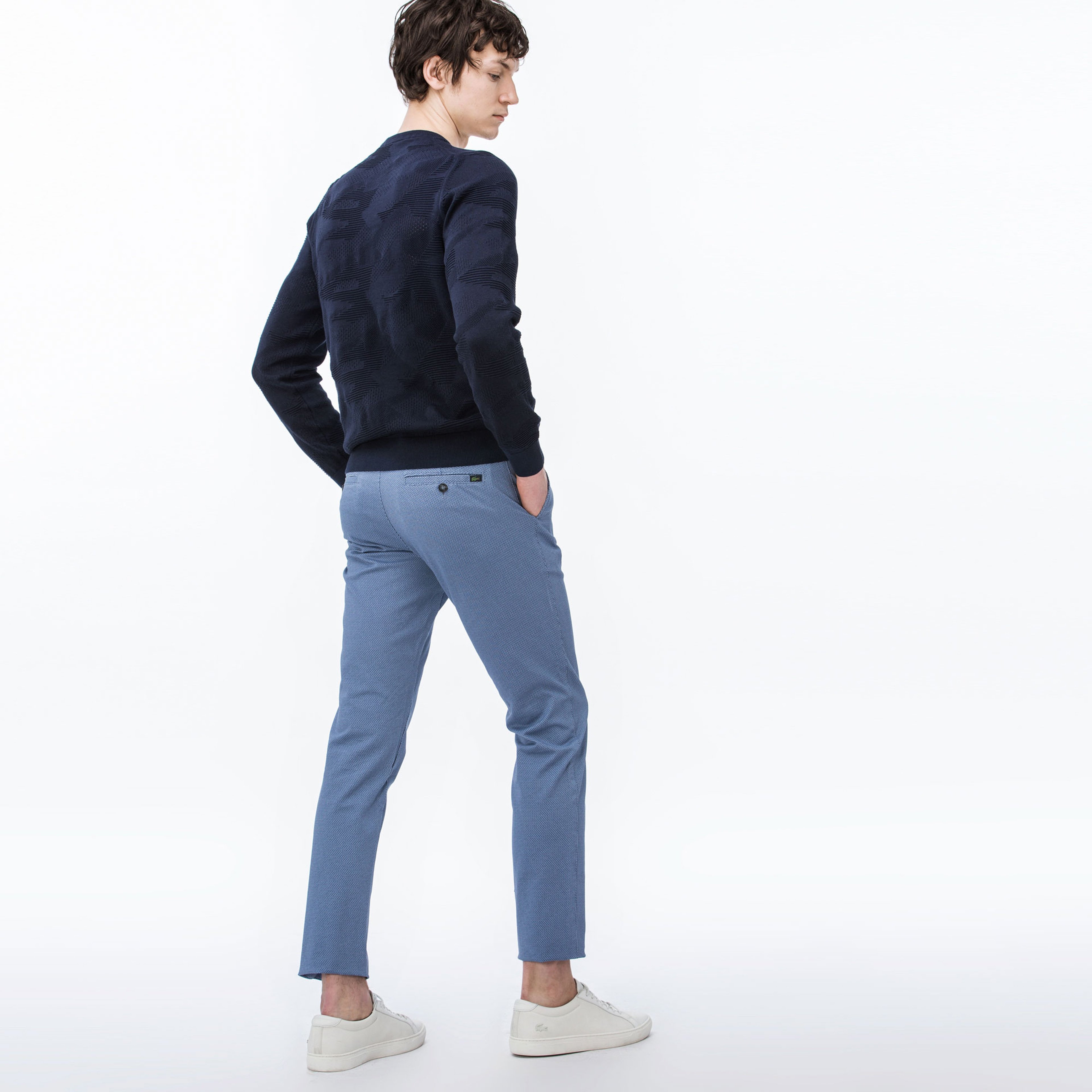 Lacoste Erkek Slim Fit Mavi Chino Pantolon
