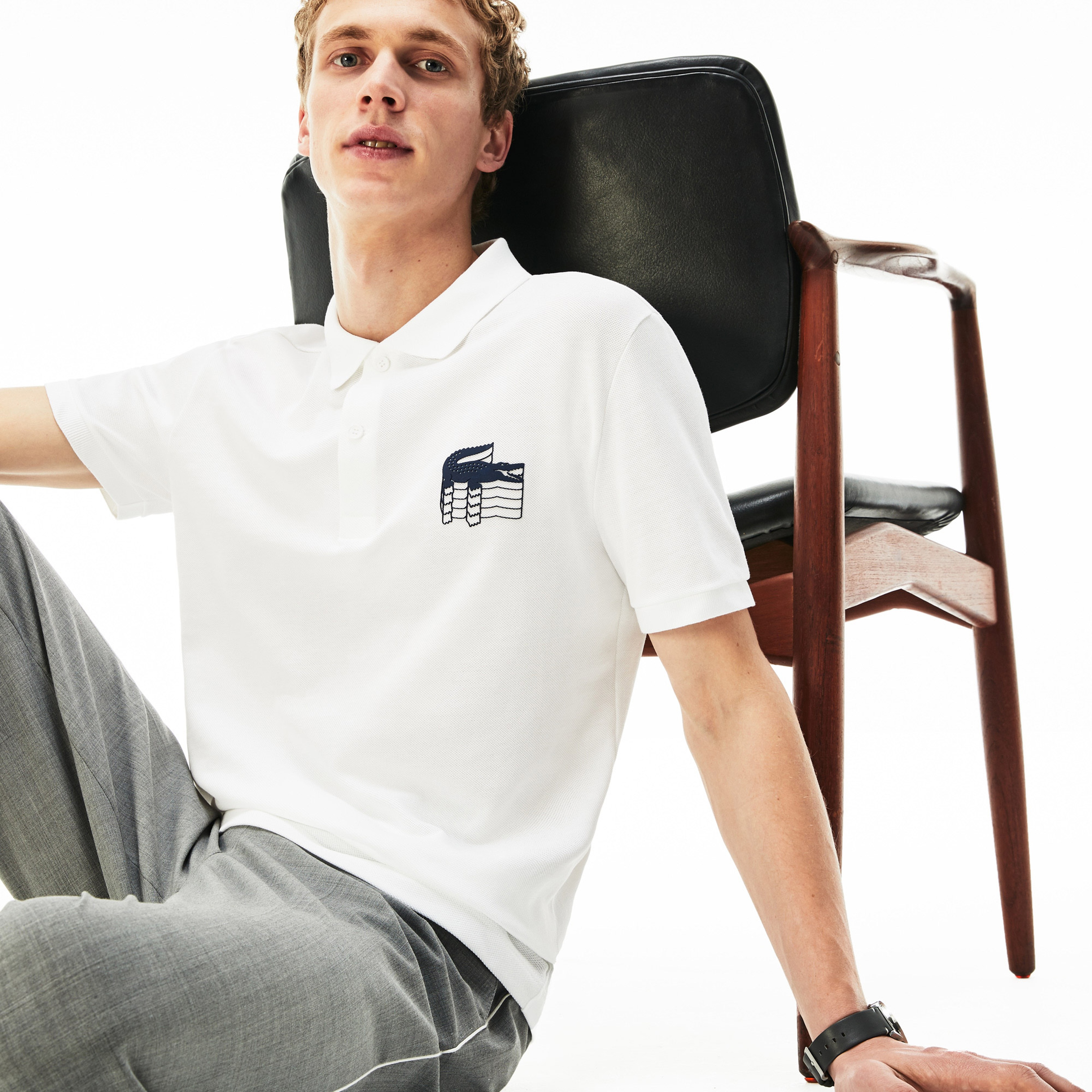 Lacoste Erkek Slim Fit Beyaz Polo