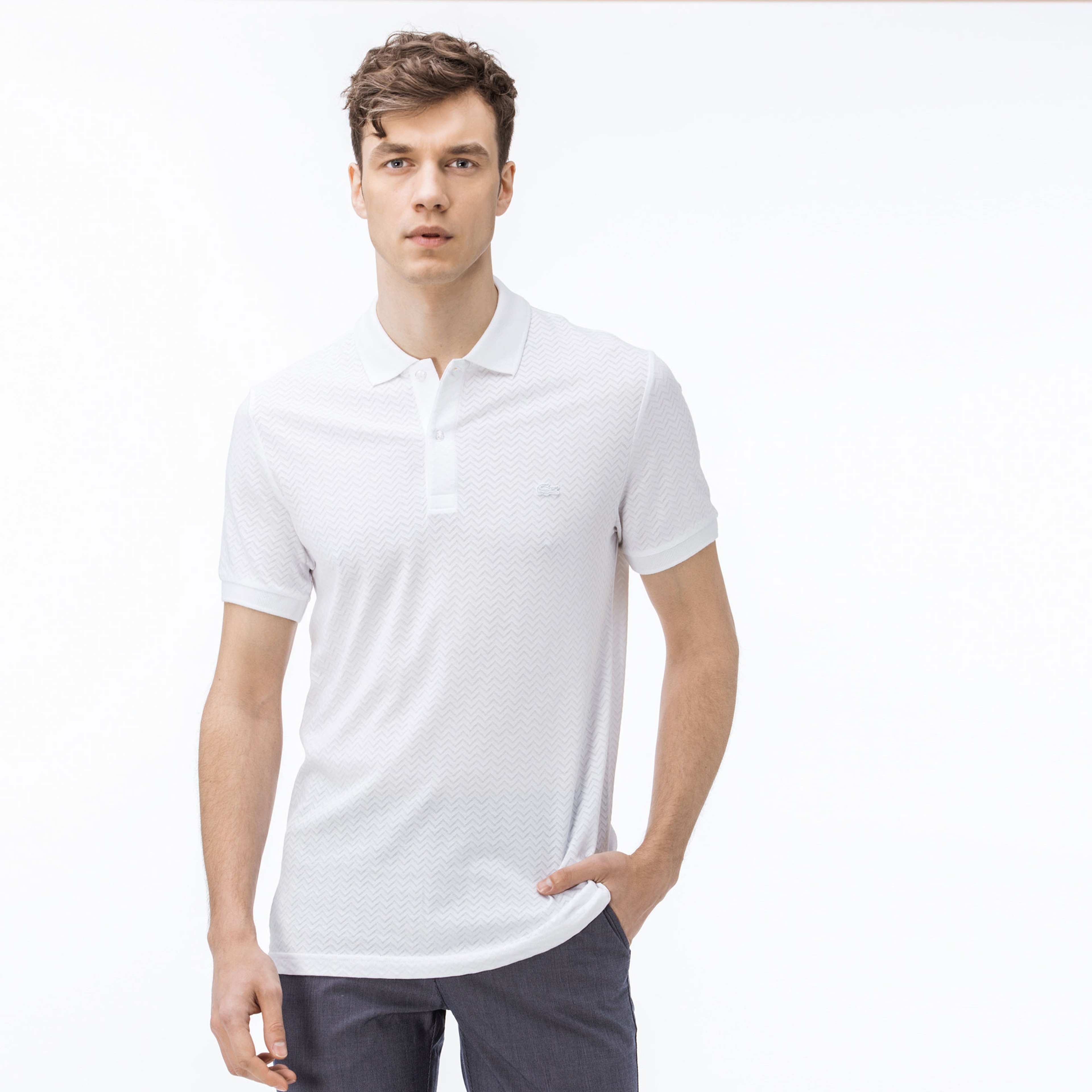 Lacoste Erkek Regular Fit Beyaz Polo