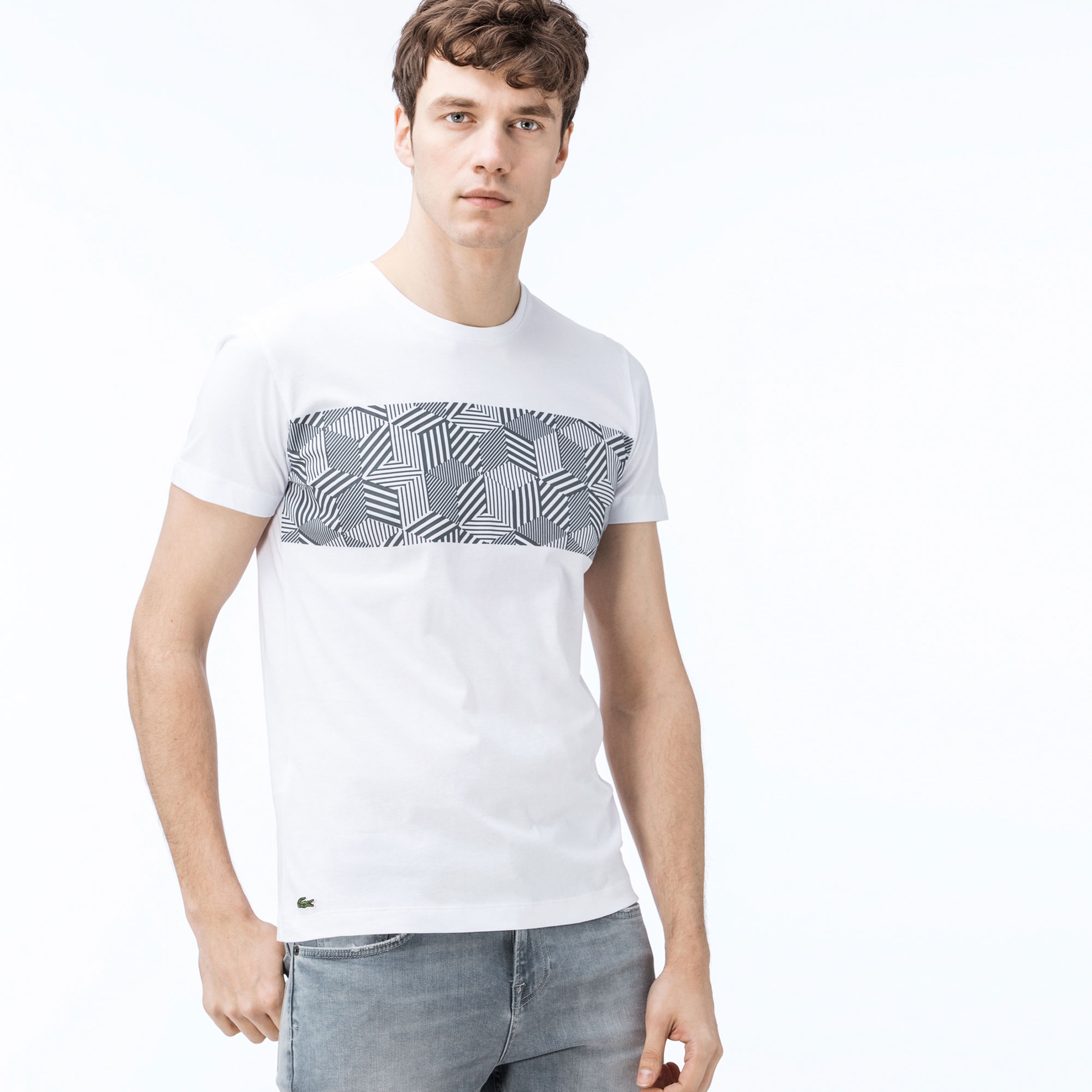 Lacoste Erkek Beyaz T-Shirt
