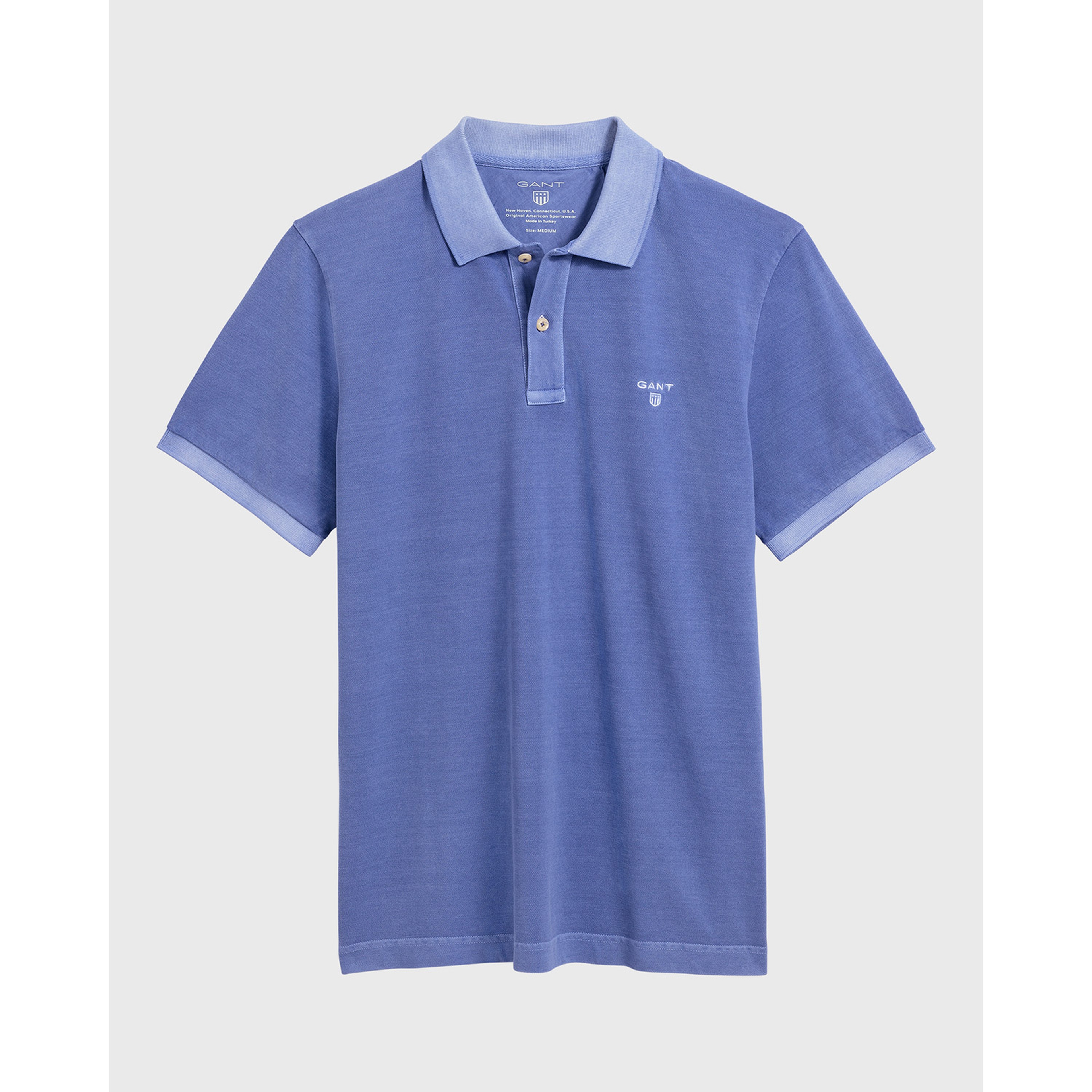 GANT Erkek Mavi Regular Fit Pique Rugger Polo