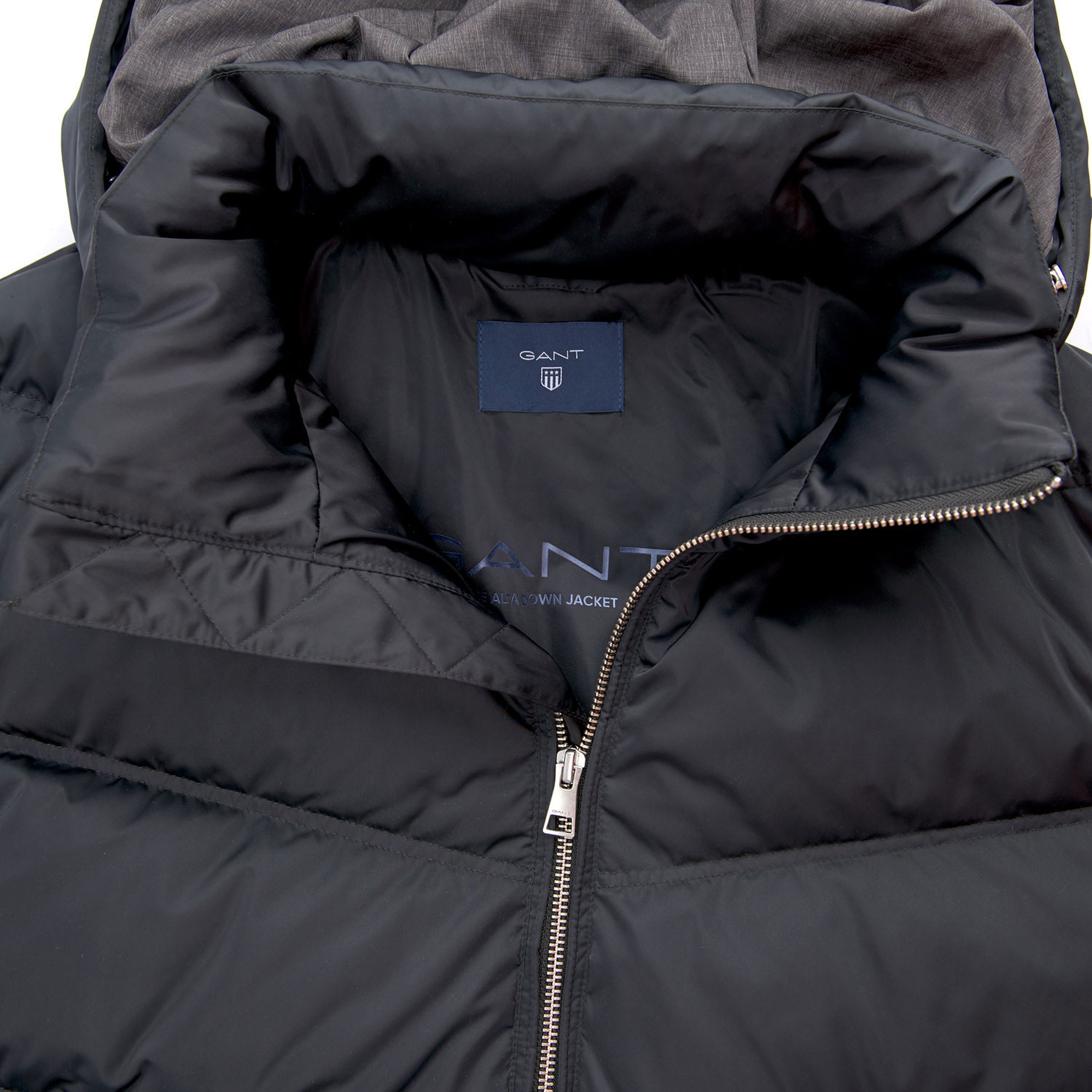 Gant Erkek Kapüşonlu Siyah Puffer Mont