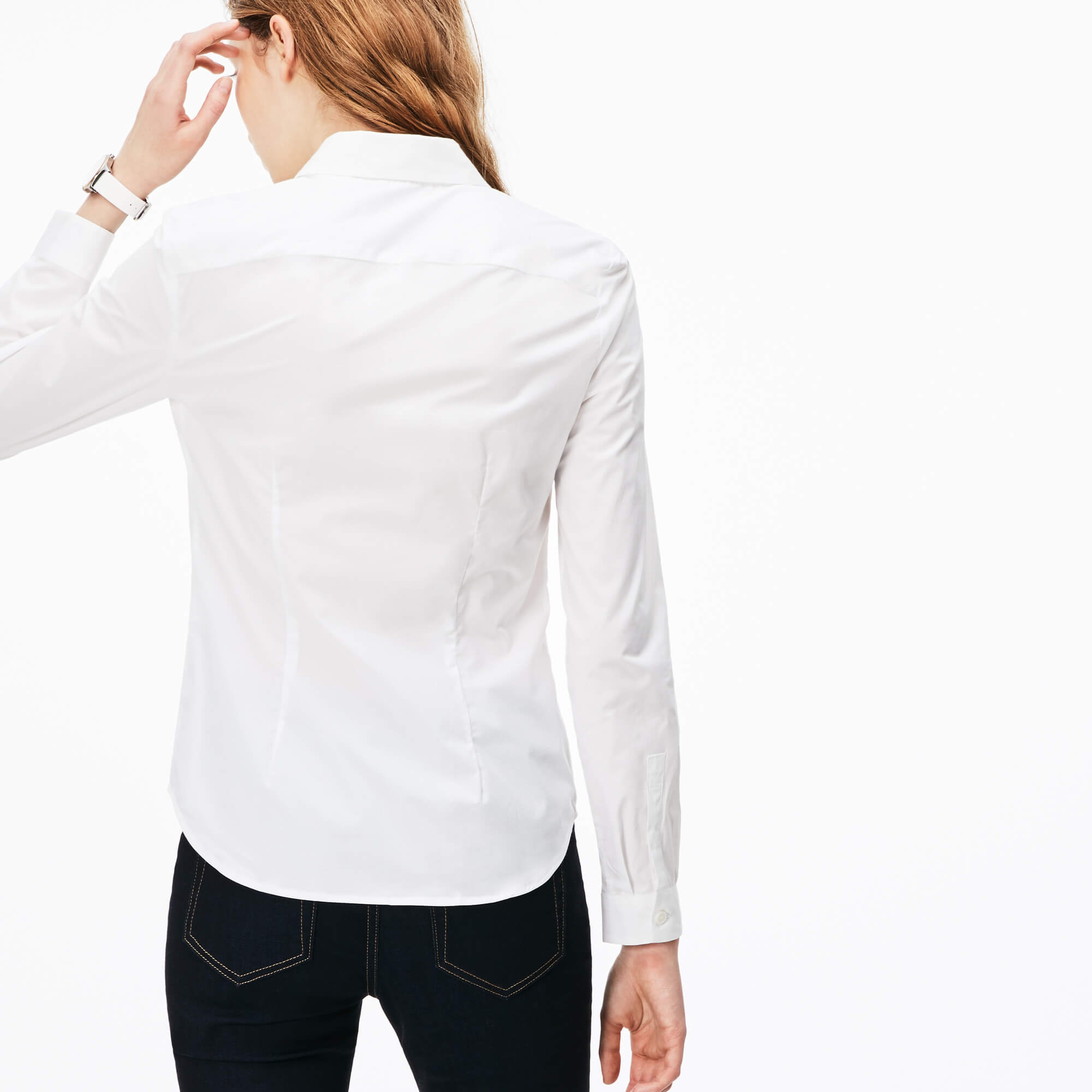 Lacoste Kadın Beyaz Gömlek
