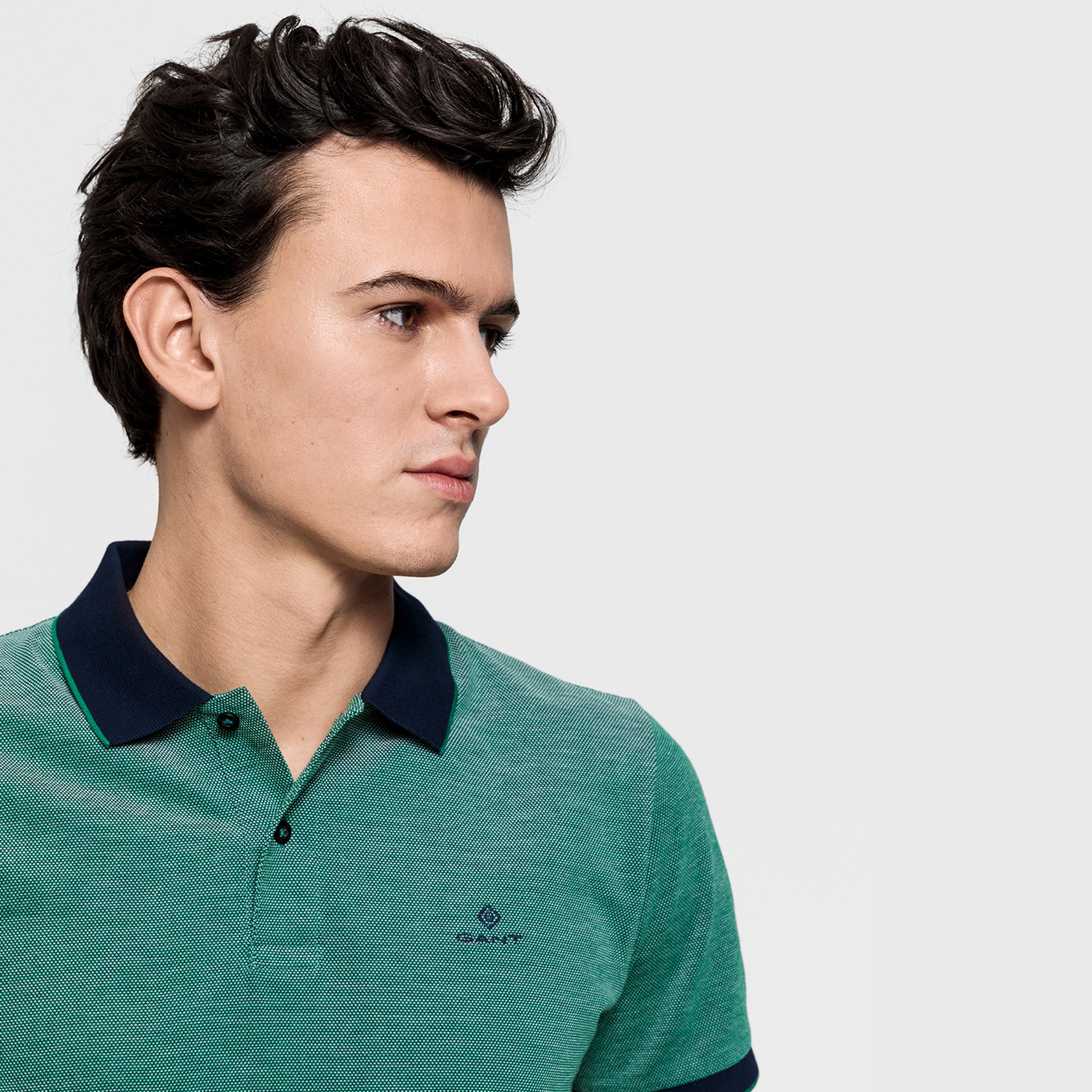 GANT Erkek Yeşil Regular Fit Pique Rugger Polo